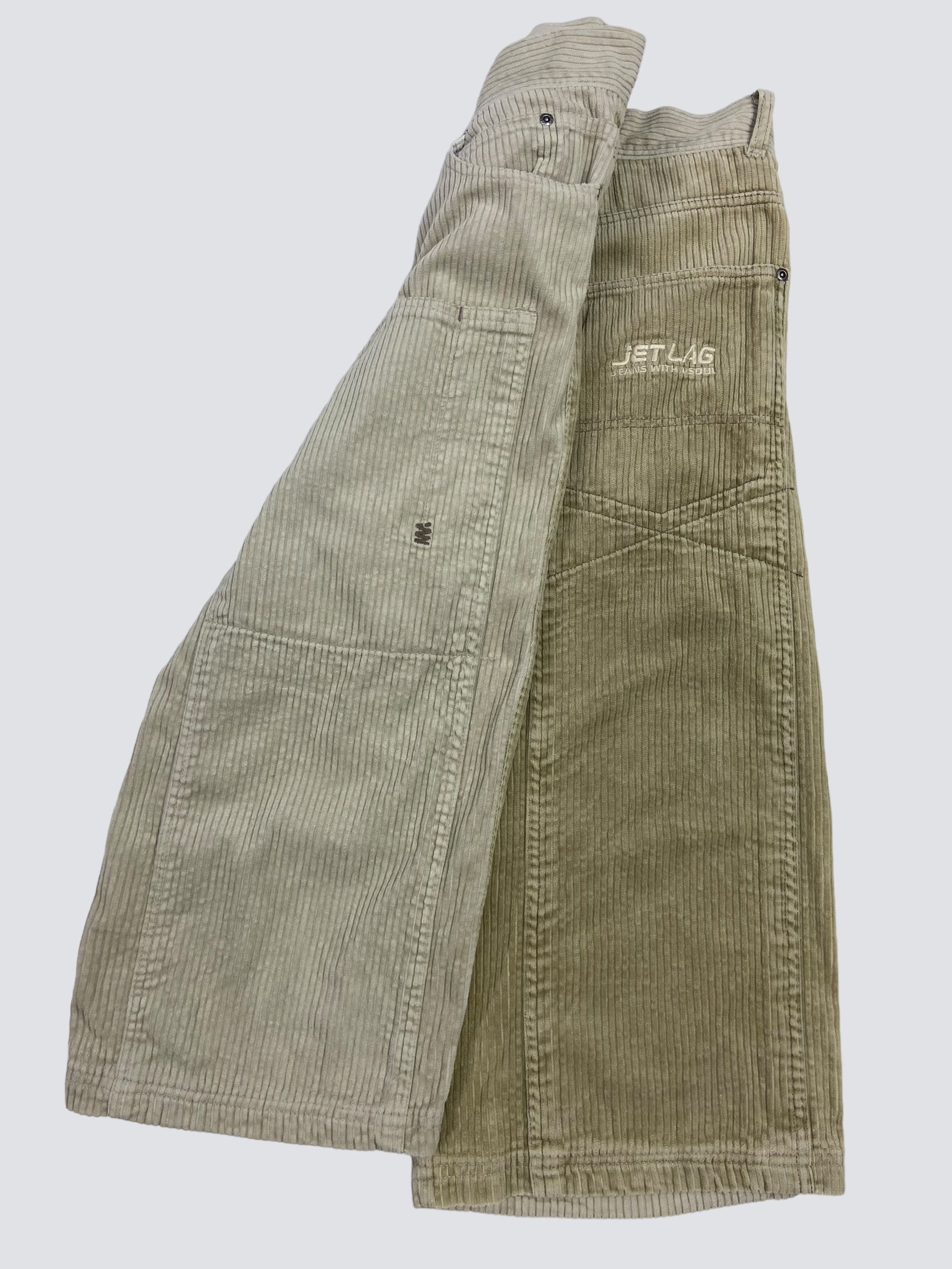 Jet Lag JETLAG CORDUROY BERMUDA BAGGY DOUBLE KNEE SHORTS 90s № 3008 Size US 30 / EU 46 - 2 Thumbnail