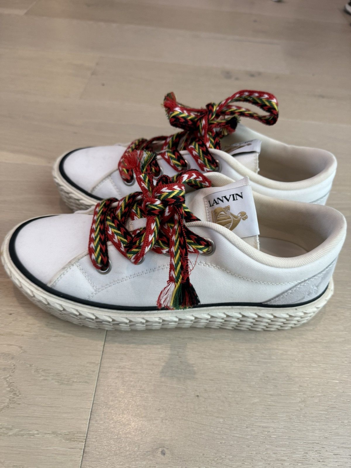 Lanvin Lanvin Curb Cloth Sneakers sz 11 Size US 11 / EU 44 - 1 Thumbnail