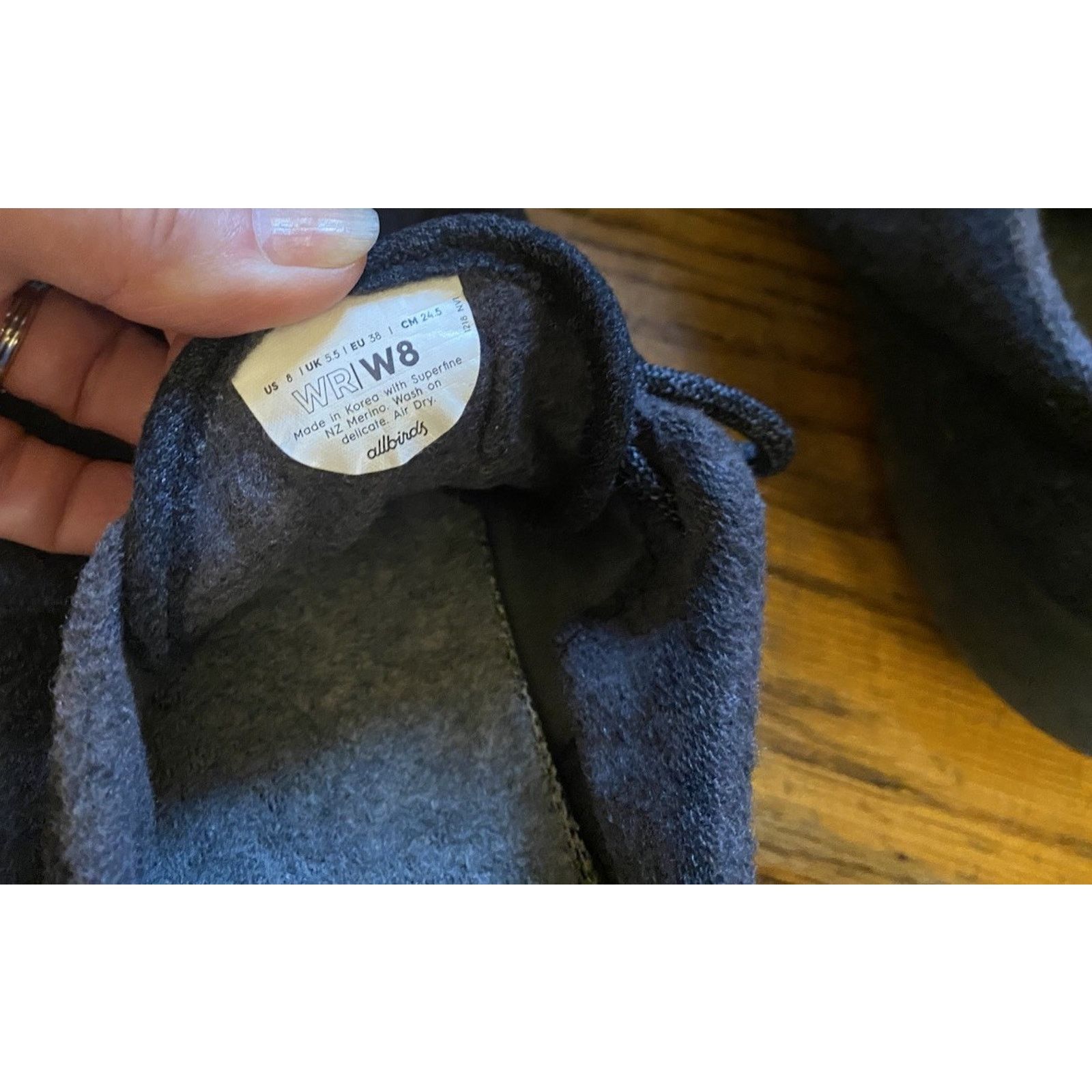 Allbirds Allbirds Wool Runner Sneakers Shoes Charcoal Merino Womens 8 Size US 8 / IT 38 - 6 Thumbnail