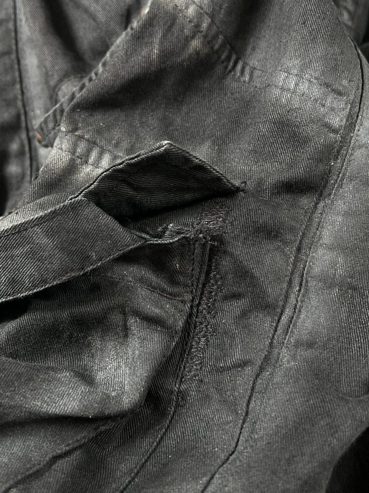 GOSTAR DE FUGA Fuga Black Smoke Bondage Flare Cargo Pants Size US 33 - 14 Thumbnail