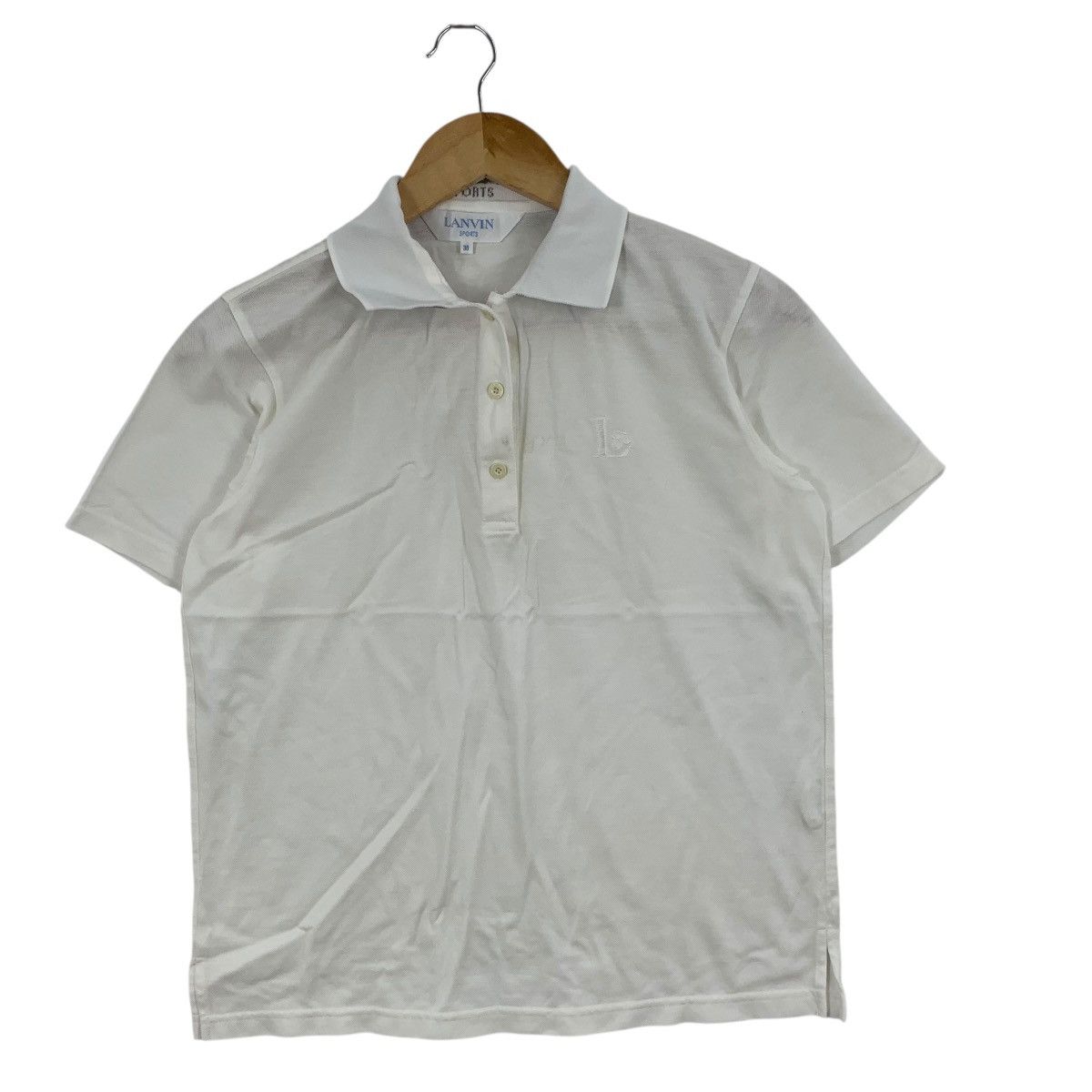 Lanvin Vintage 90s LANVIN PARIS SPORTS Collection White Polo Tee Size S / US 4 / IT 40 - 5 Thumbnail
