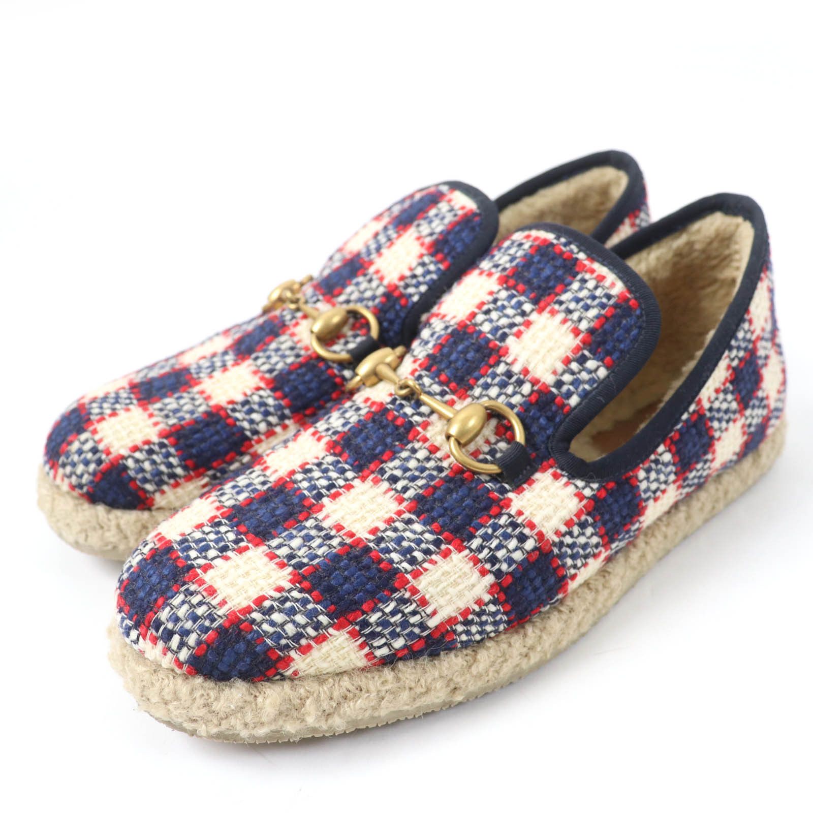 Gucci Gucci Gucci Horsebit tweed boa leather espadrilles Others Shoes Size ONE SIZE - 1 Thumbnail