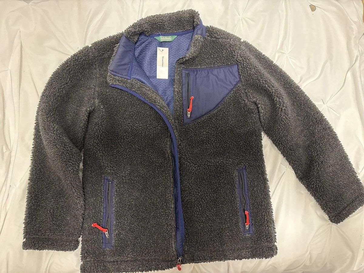 L.L. Bean L.L. Bean Sherpa Fleece Zip-Up Jacket – Charcoal/Navy Size US S / EU 44-46 / 1 - 1 Thumbnail
