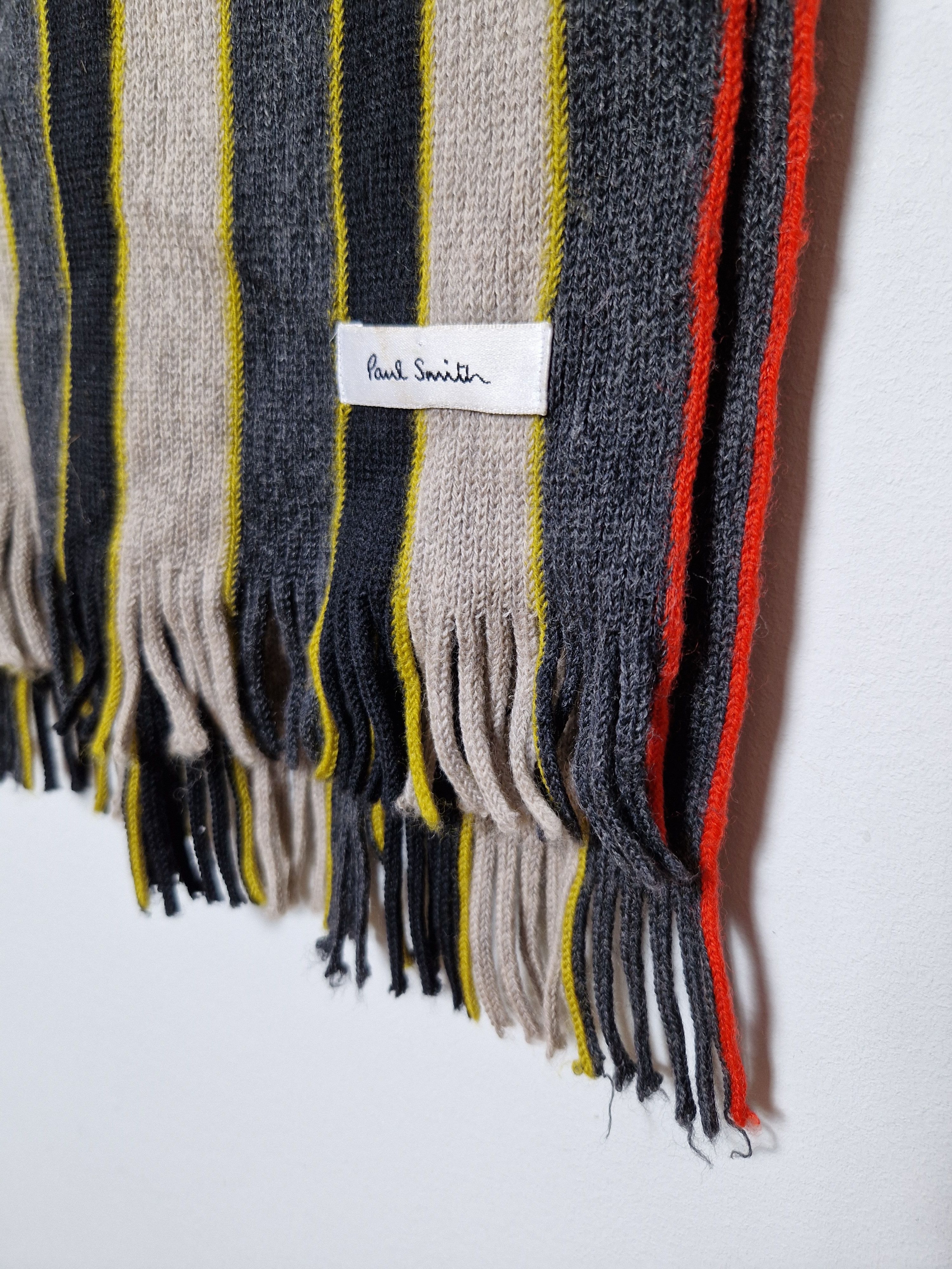 Paul Smith Paul Smith wool stripped scarf Size ONE SIZE - 3 Thumbnail