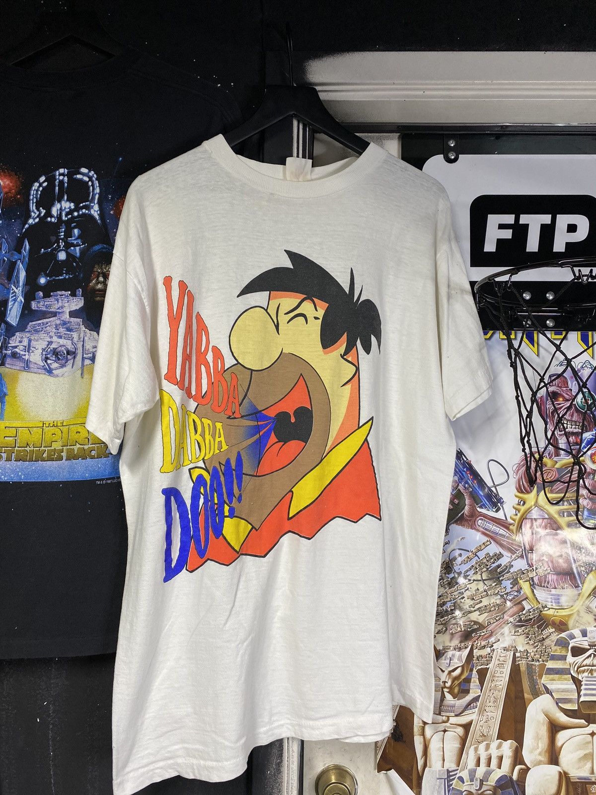 Vintage 90’s Flint Stones Fred Cartoon Tee Shirt XLarge Size US XL / EU 56 / 4 - 1 Thumbnail
