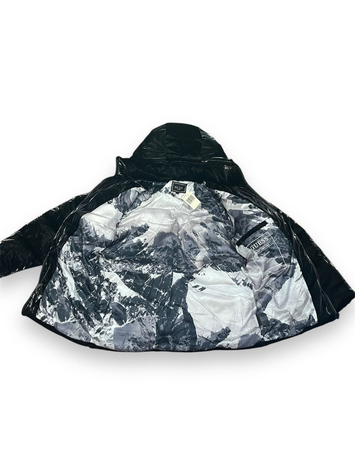 Guess NEW Black Reflective Guess Puffer Size US M / EU 48-50 / 2 - 2 Thumbnail