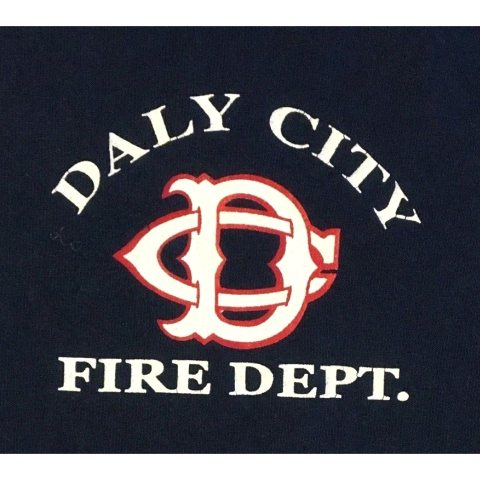 Vintage Vtg Daly City Fire Dept Faded Shirt XXL Police SF Fighter Cop Biker Grunge 90s Shirt Mens Blue 2XL Fire Fighter USA California 80s 90s Vintage T-Shirt Size US XXL / EU 58 / 5 - 4 Thumbnail