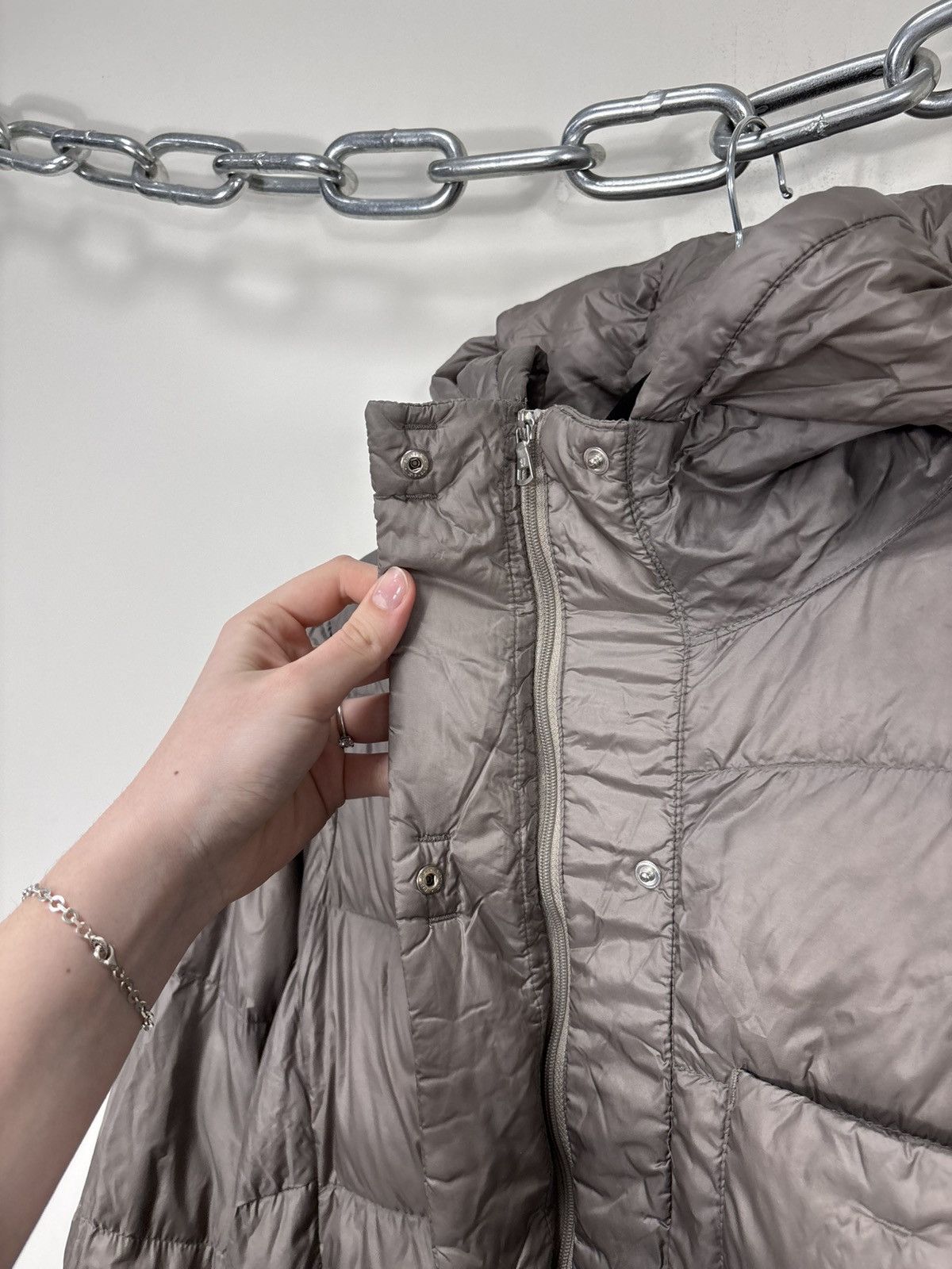 Jil Sander × Uniqlo Jil Sander x Uniqlo +J Women’s Brown Lightweight Down Jacket Size L / US 10 / IT 46 - 17 Thumbnail