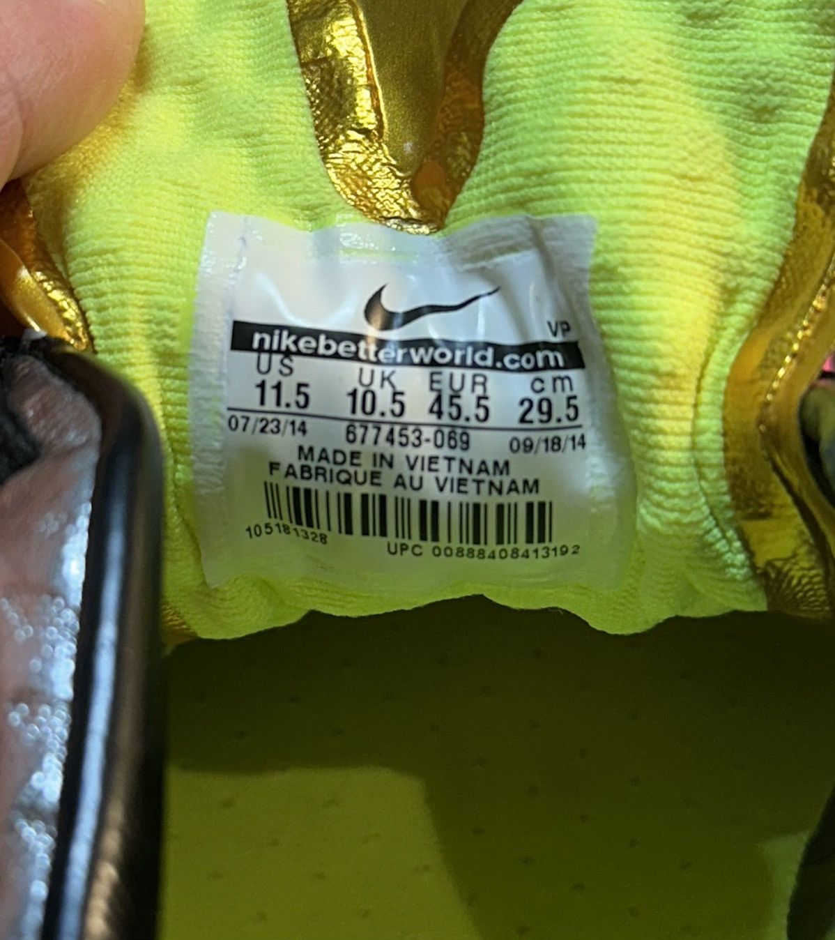 Nike 2015 Nike hypervenom phantom 1 liquid diamond fg soccer boot Size US 11.5 / EU 44-45 - 6 Thumbnail