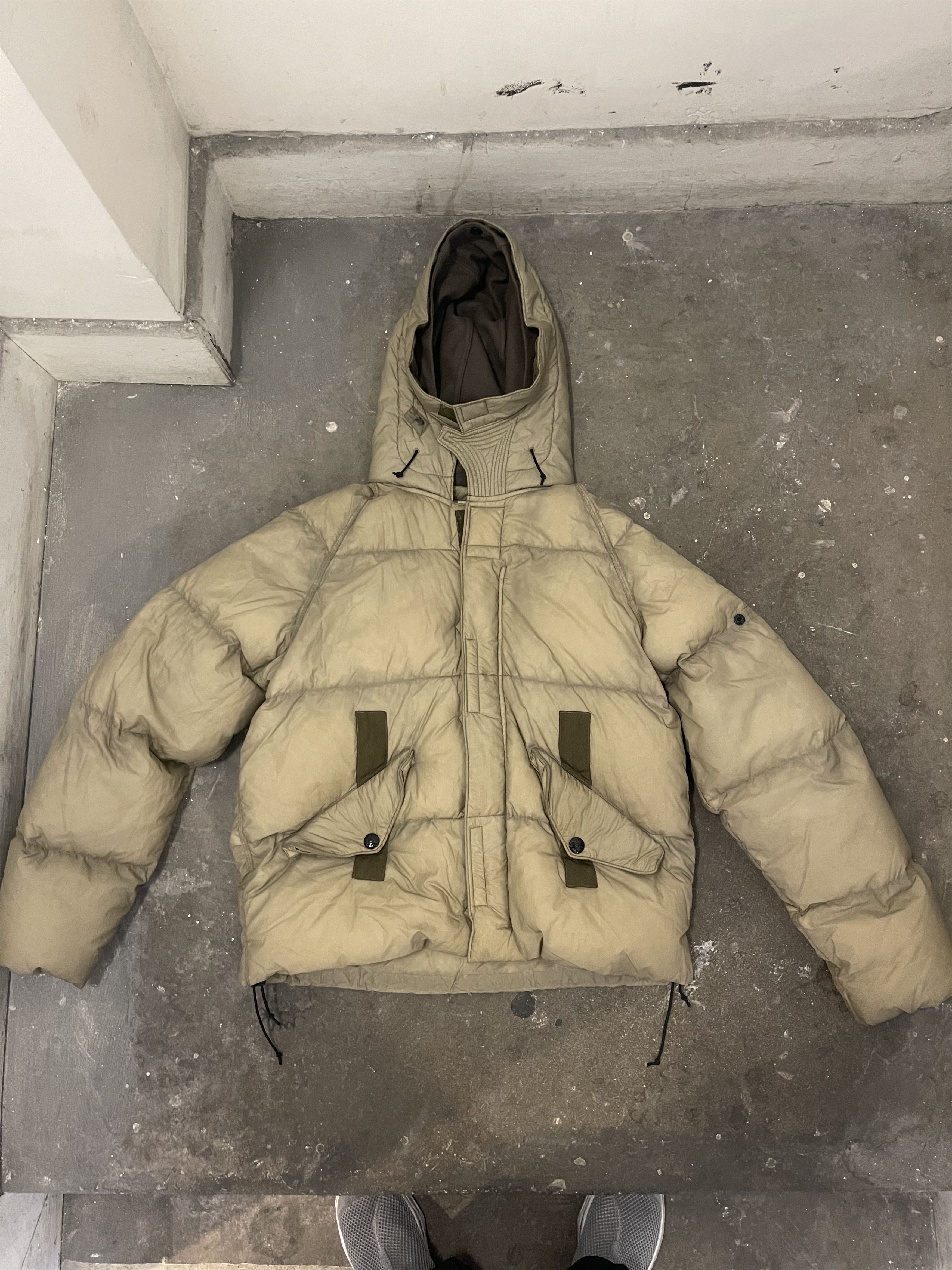 image of Stone Island Fw04 Opaque Goose Down Puffer in Grey, Men's (Size XL)