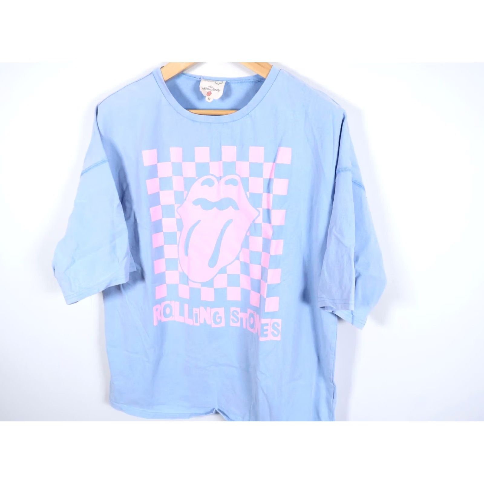 Vintage Fantastic Fawn Rolling Stones T-Shirt Adult Medium Blue Oversized Fit Women Size M / US 6-8 / IT 42-44 - 7 Thumbnail