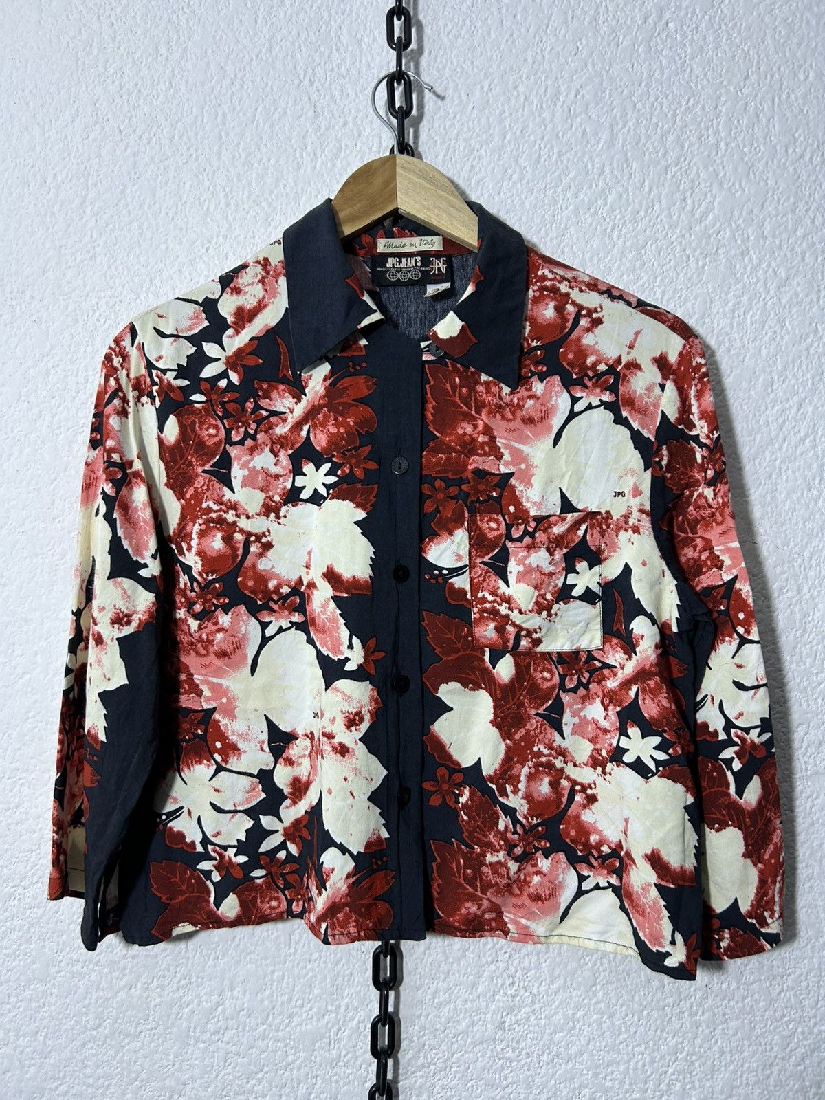 Jean Paul Gaultier JPG Jeans Floral Button Up Crop Size M / US 6-8 / IT 42-44 - 1 Thumbnail