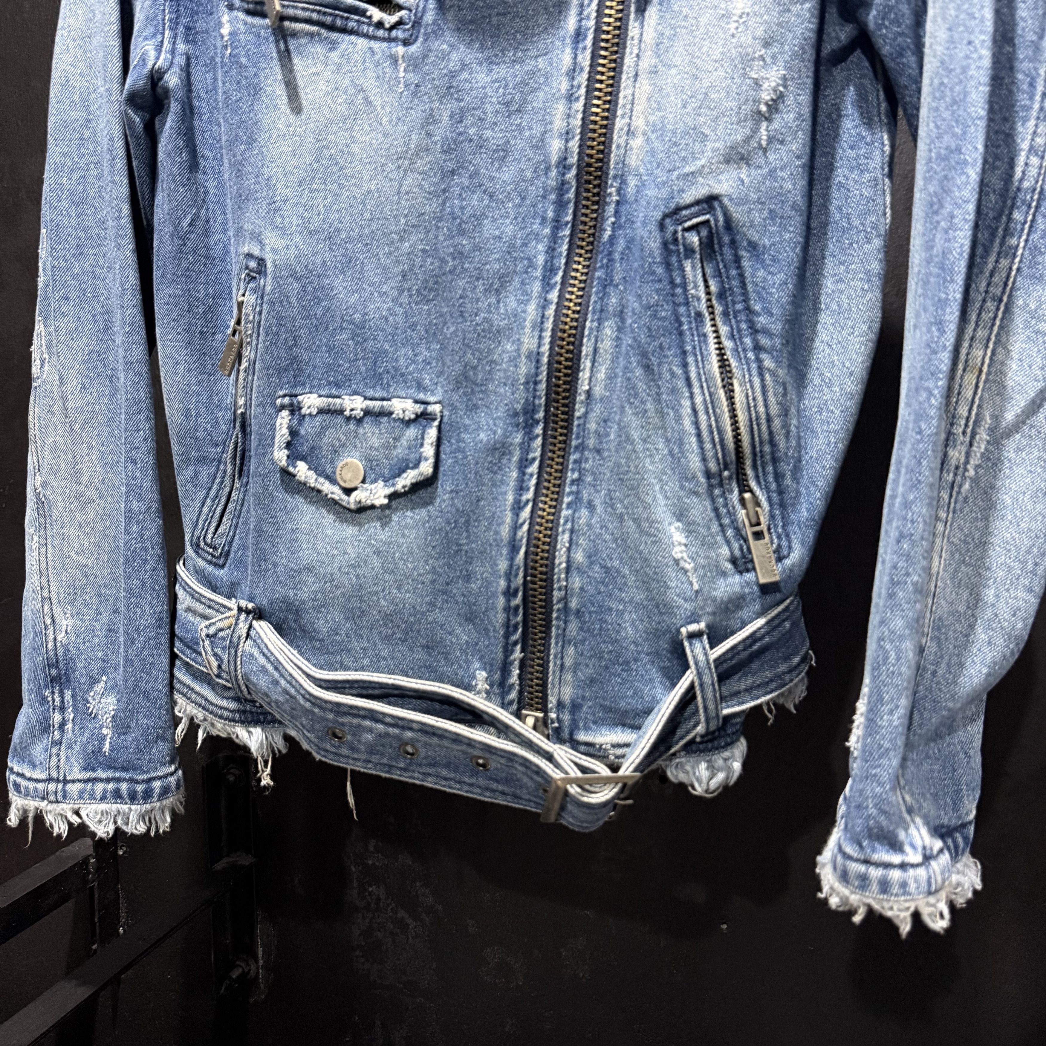 Japanese Brand Buckaroo Denim Biker Jacket Size US XS / EU 42 / 0 - 2 Thumbnail