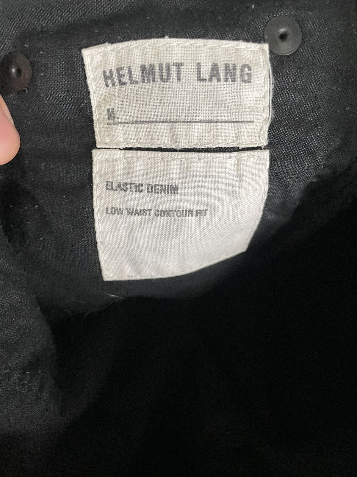 Helmut Lang Helmut Lang Black Elastic Denim Size US 34 / EU 50 - 3 Thumbnail