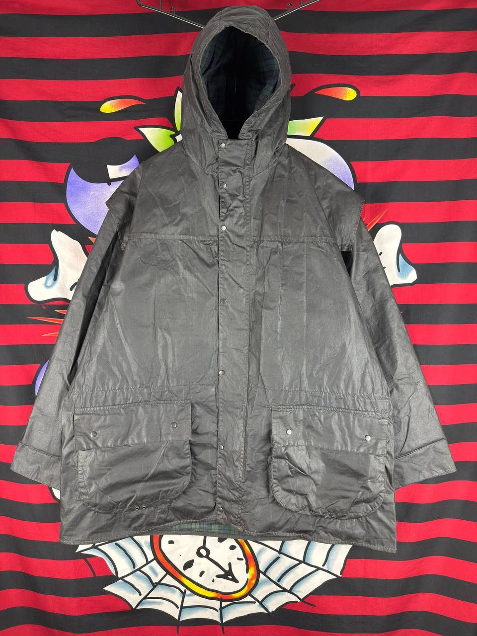 Barbour Vintage Barbour Luxury A6 Durham Wax Jacket Size C46/117cm Size US XXL / EU 58 / 5 - 1 Thumbnail
