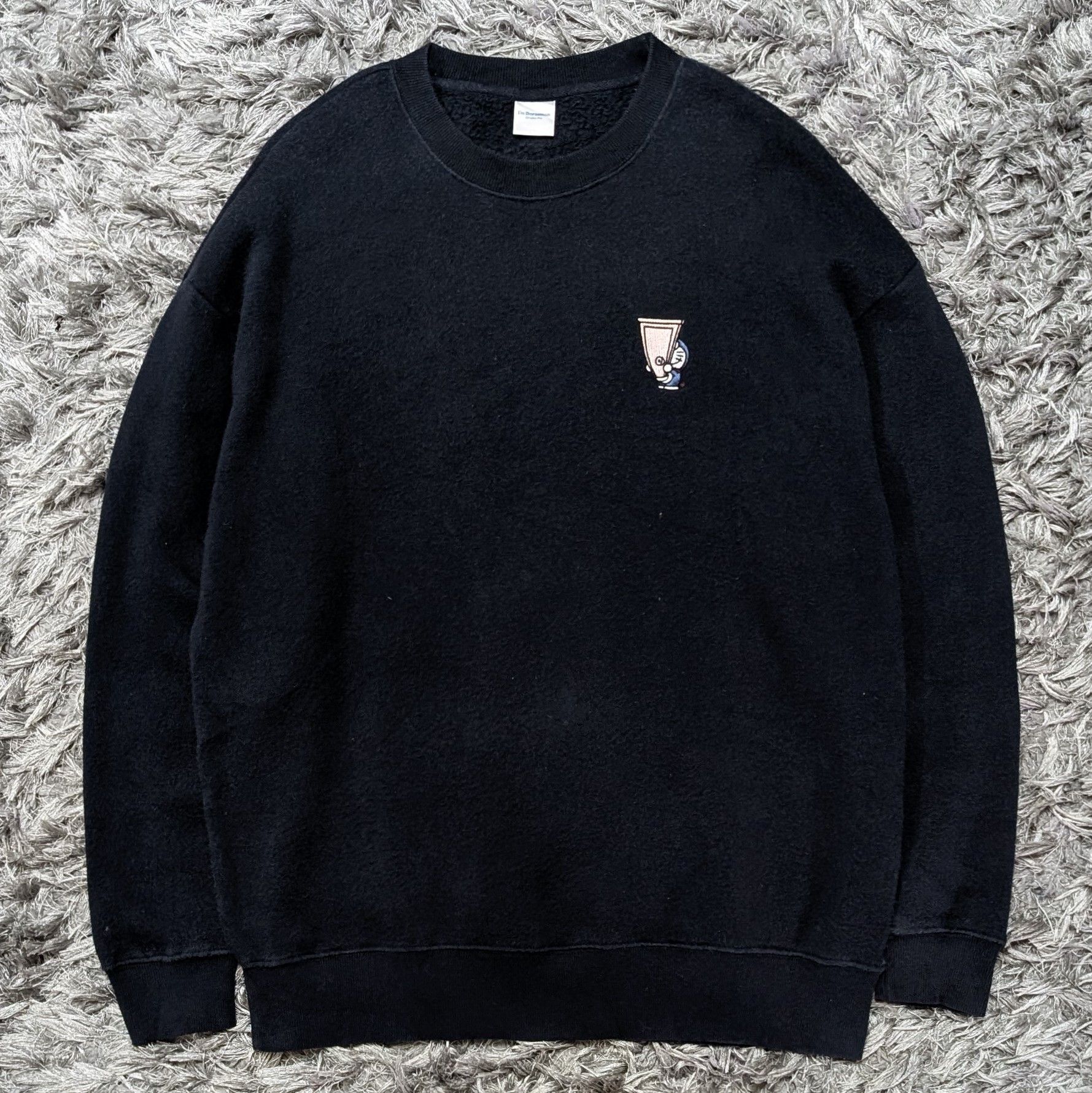 Anime Vintage Doraemon Sweatshirts Small Logo Embroidery Pullover Size US M / EU 48-50 / 2 - 1 Thumbnail