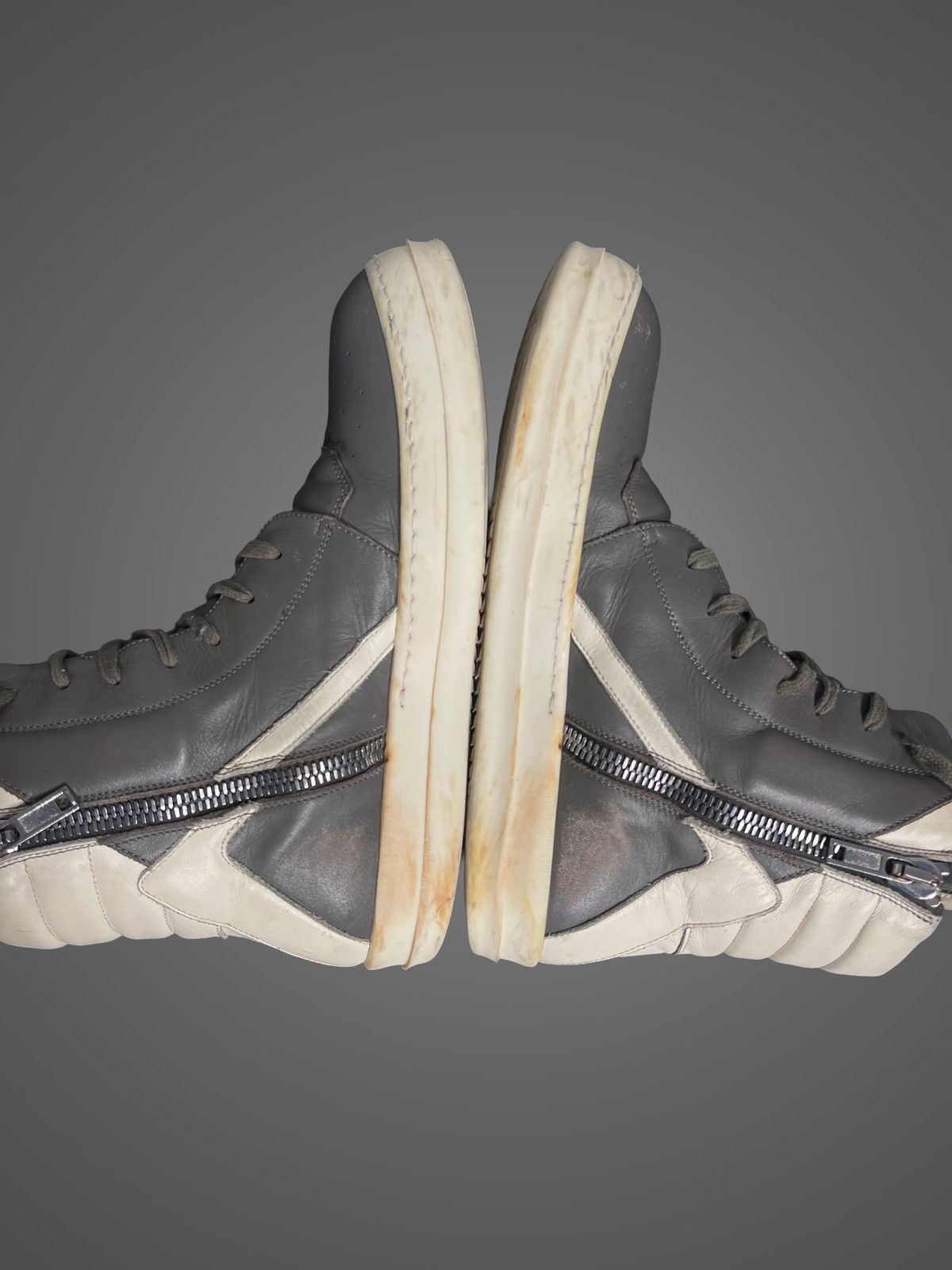 Rick Owens Rick Owens Grey Geobasket Size US 8 / EU 41 - 6 Thumbnail