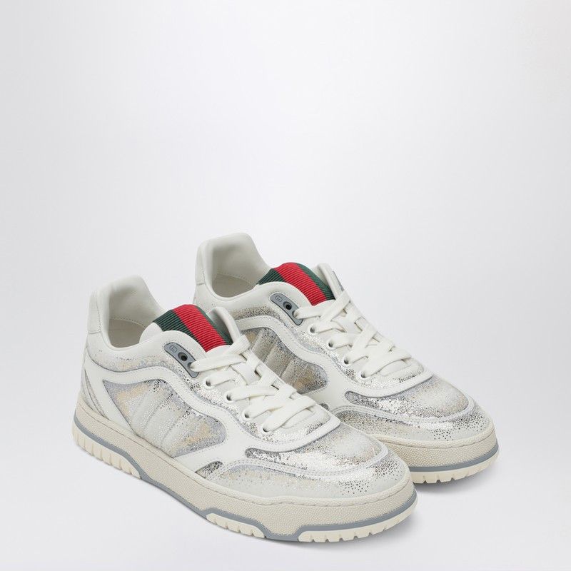 Gucci Gucci Gucci Re-Web Glitter White/Grey Gradient Sneakers Size US 6.5 / IT 36.5 - 1 Thumbnail