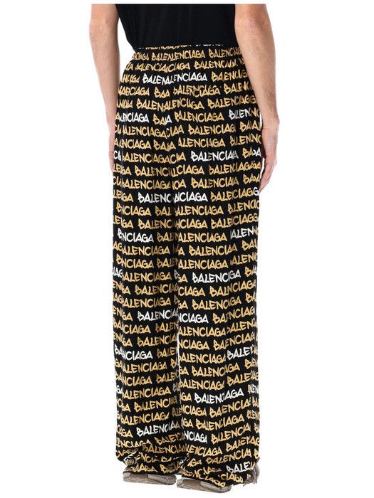 Balenciaga o1srvl11e1125 Funky Font Pyjama Pants in Multicolor Size 30" / US 8 / IT 44 - 3 Thumbnail
