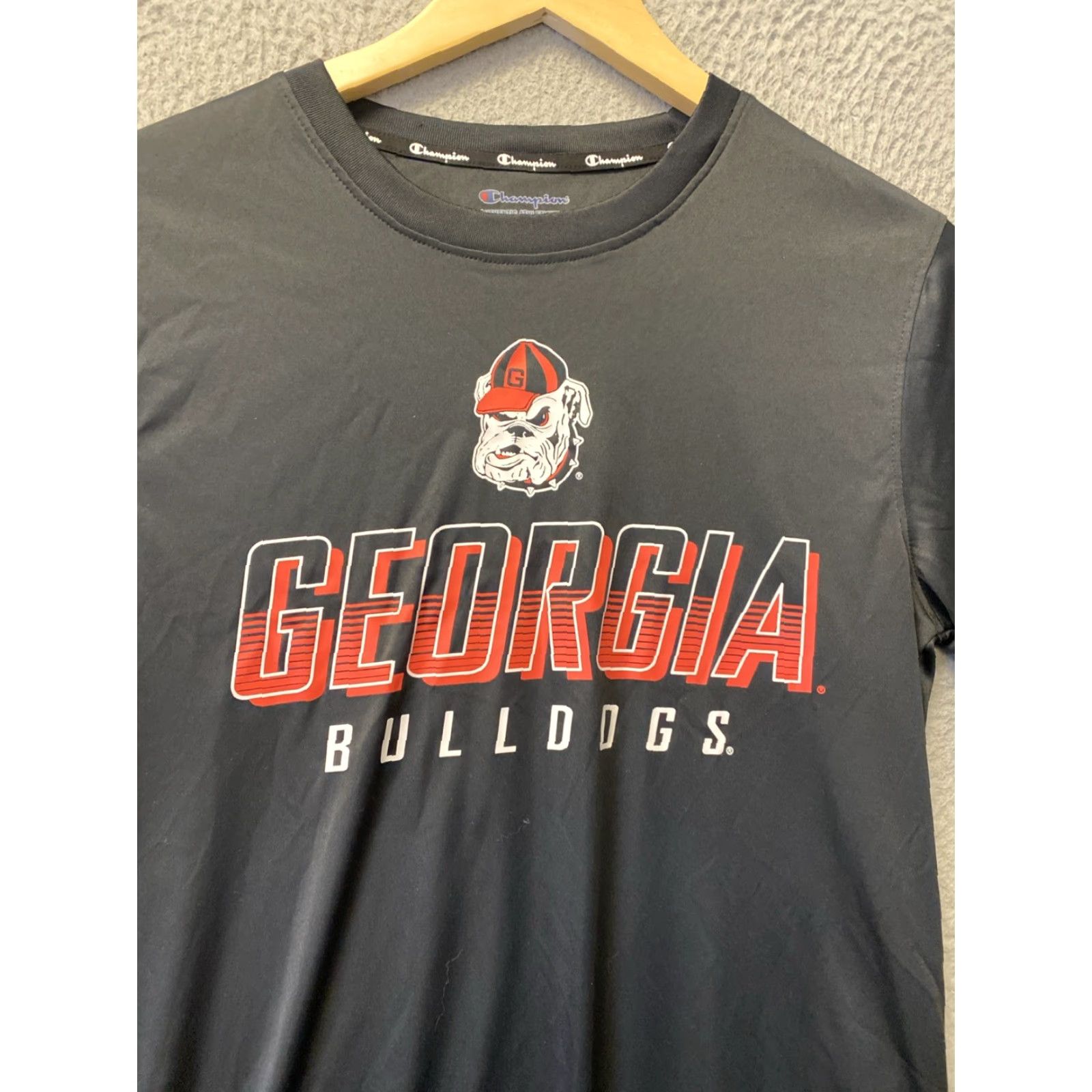 Champion Georgia Bulldogs Champion Shirt Mens S Black Long Sleeve College T-Shirt Size US S / EU 44-46 / 1 - 3 Thumbnail