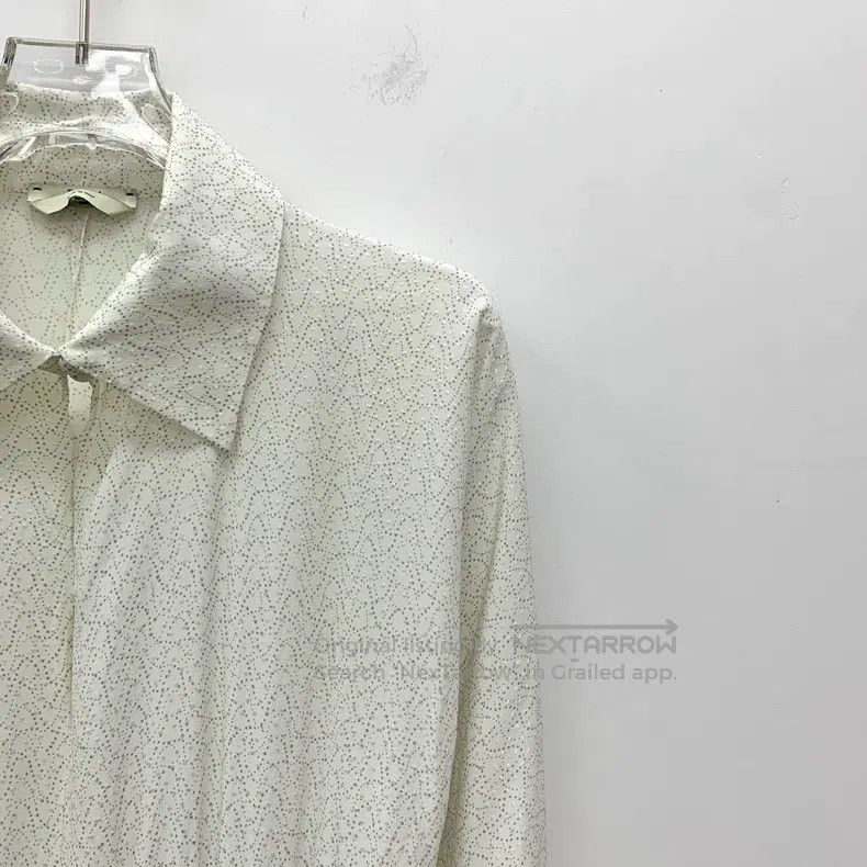 Fendi Fendi Off-white floral patterned silk lapel long-sleeve ir Size XXS / US 00 / IT 34 - 3 Thumbnail