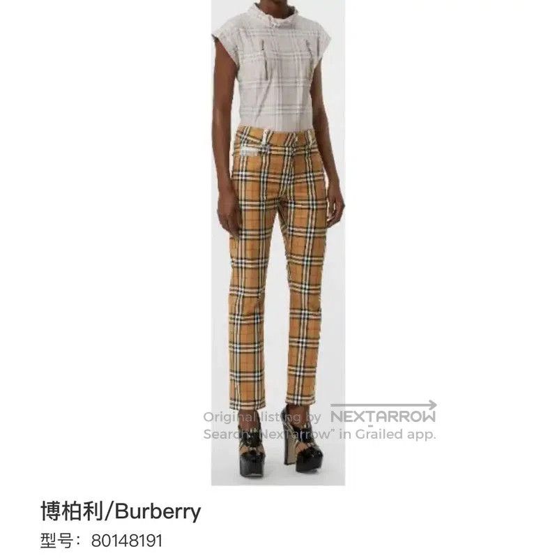 Burberry Burberry Casual Yellow Checkered Pants. Size US 32 / EU 48 - 6 Thumbnail