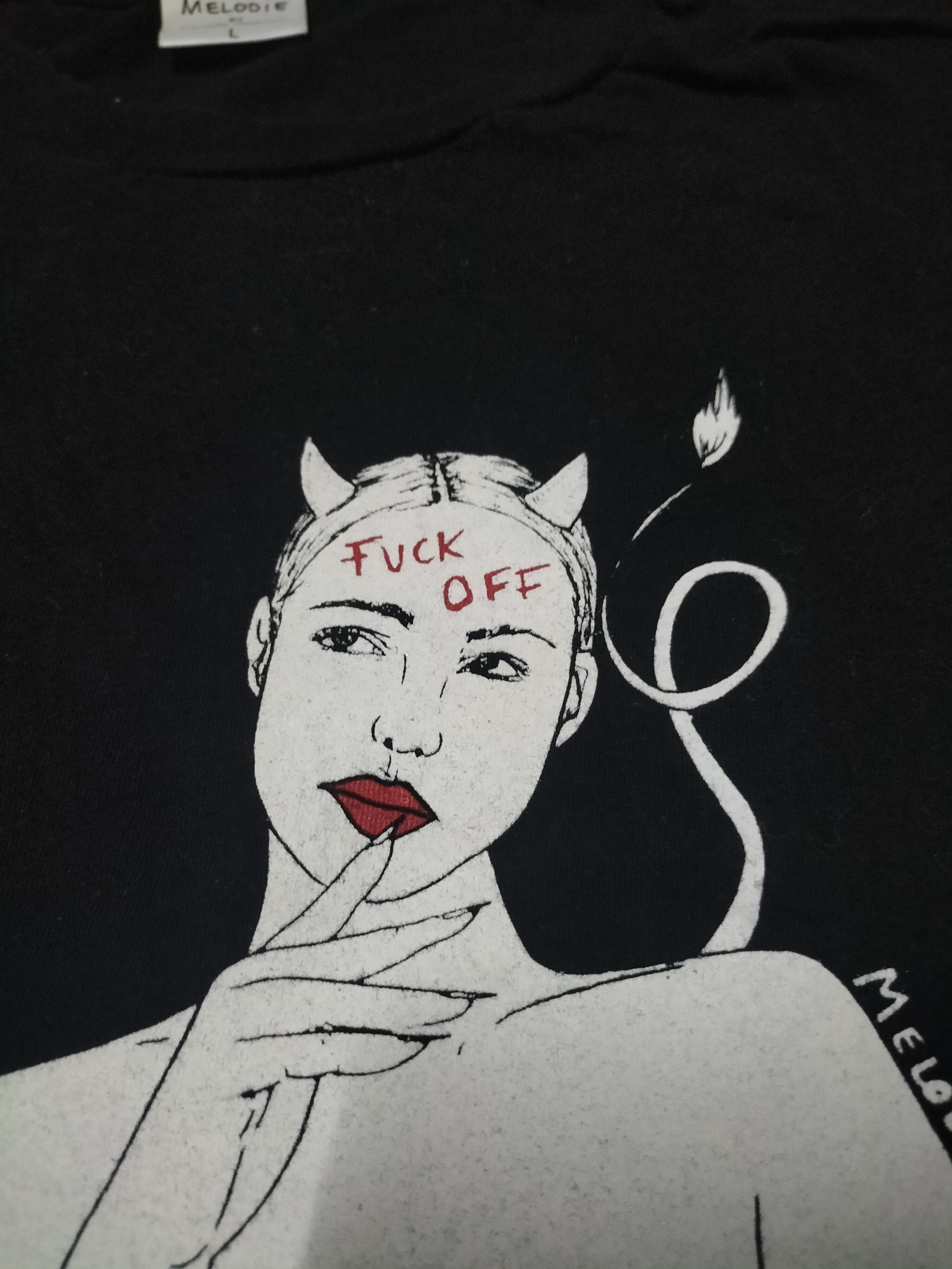 Other Melodie Brand Street Punk sexy stuff Fuck Off Devil Fashion Size US L / EU 52-54 / 3 - 1 Thumbnail