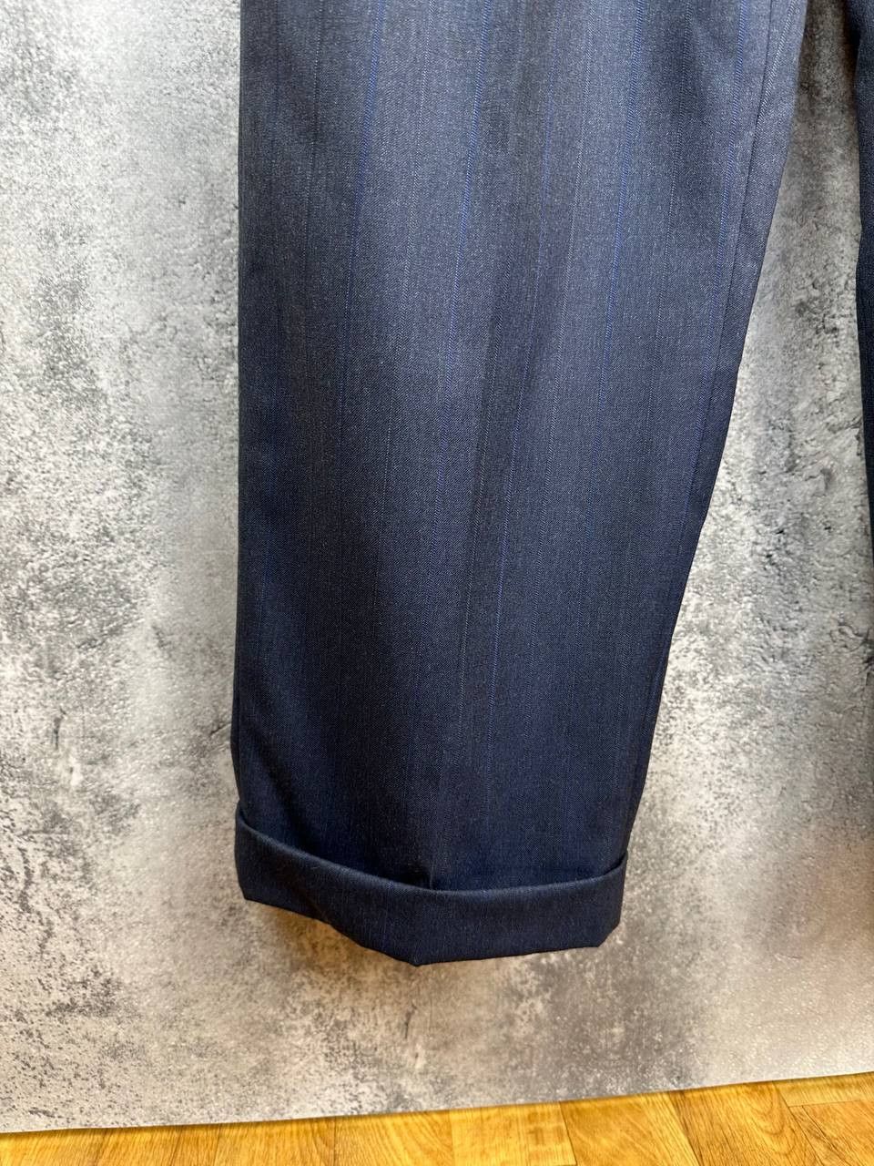 Christian Dior Monsieur Christian Dior Monsieur Double Breasted Striped Wool Suit Size 44S - 14 Thumbnail