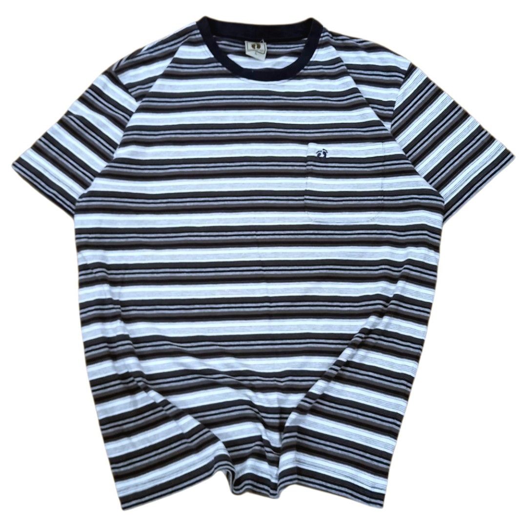 Hang Ten Vintage Hang Ten Striped Surf Pocket Tee Size US L / EU 52-54 / 3 - 1 Thumbnail