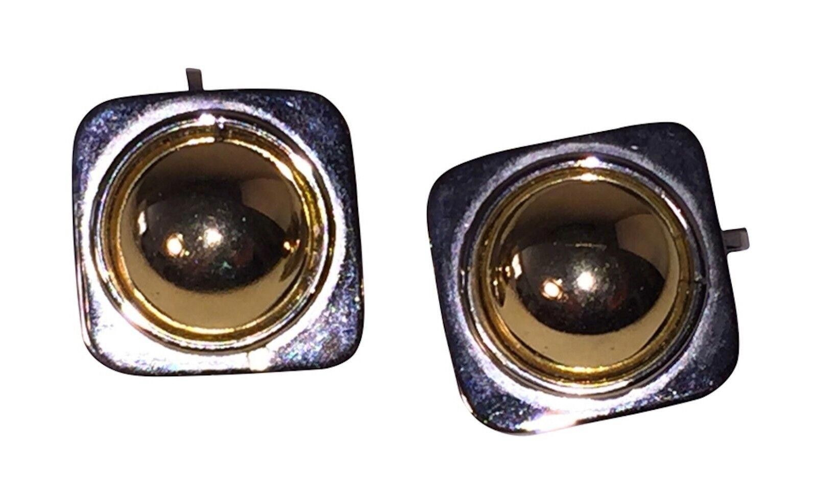 Givenchy Givenchy Modernist Two Tone Dome Stud Earrings Size ONE SIZE - 1 Thumbnail