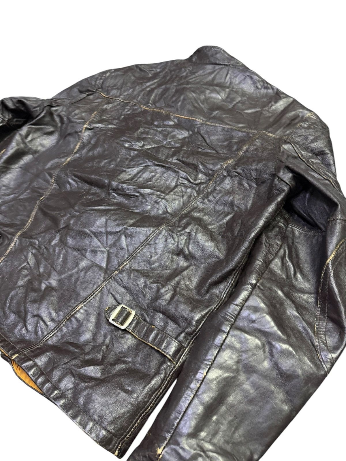 Leather Vintage 60s Shield Sportswear Ltd Leather Biker Jacket Size US S / EU 44-46 / 1 - 7 Thumbnail