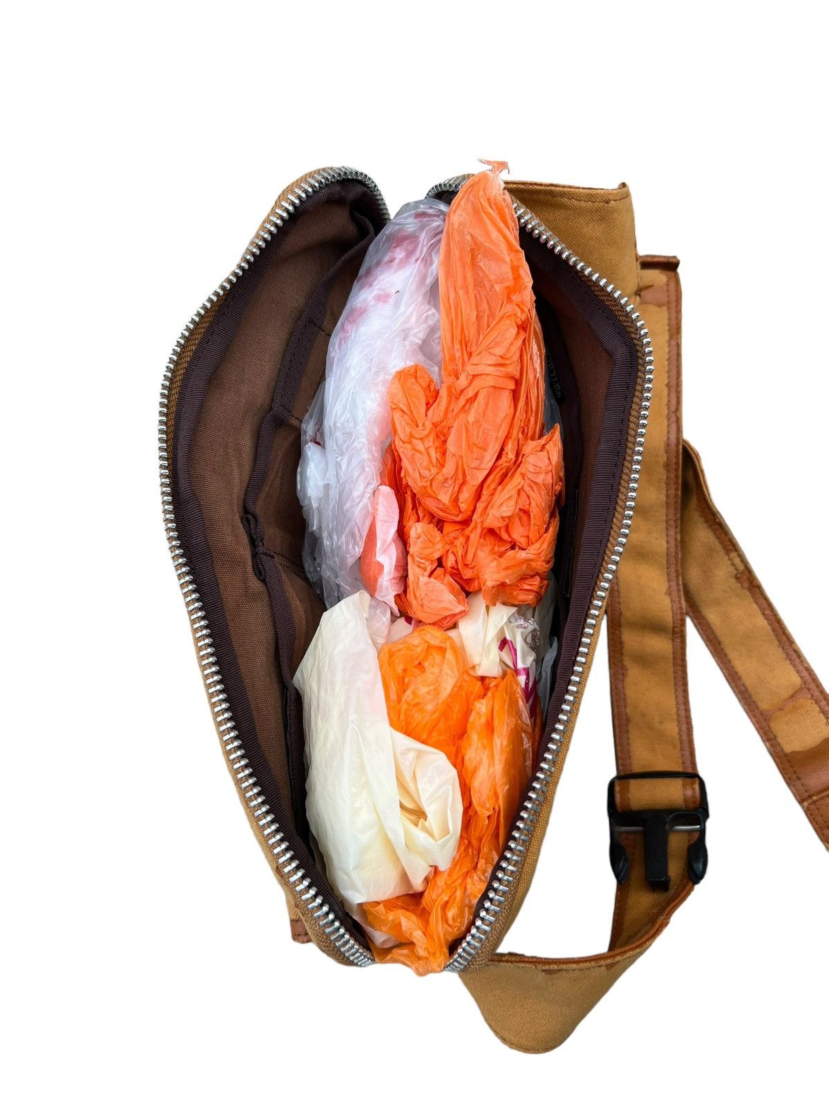 Porter Vintage Porter Yoshida Distress Coated PU Waist Bag Size ONE SIZE - 18 Thumbnail