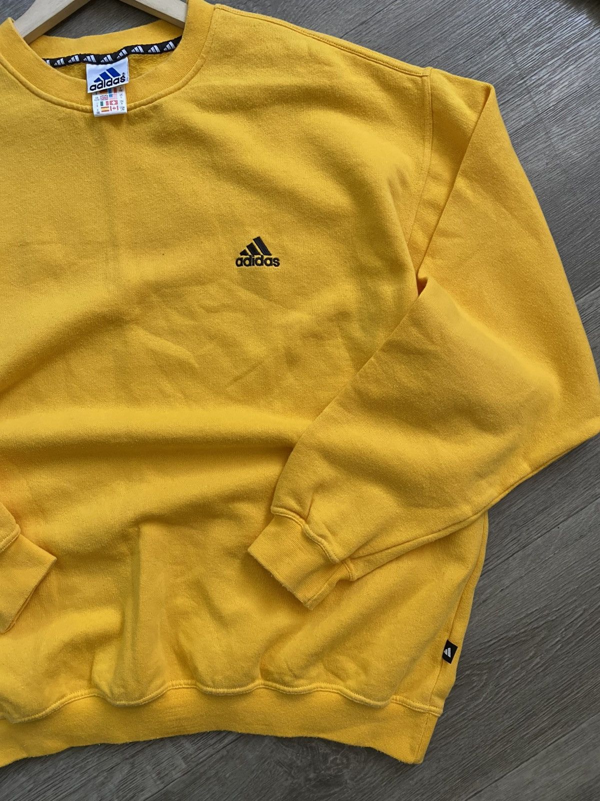 Adidas × Vintage 🫧 ADIDAS VINTAGE Y2K Sweatshirt 90s Size US L / EU 52-54 / 3 - 2 Thumbnail