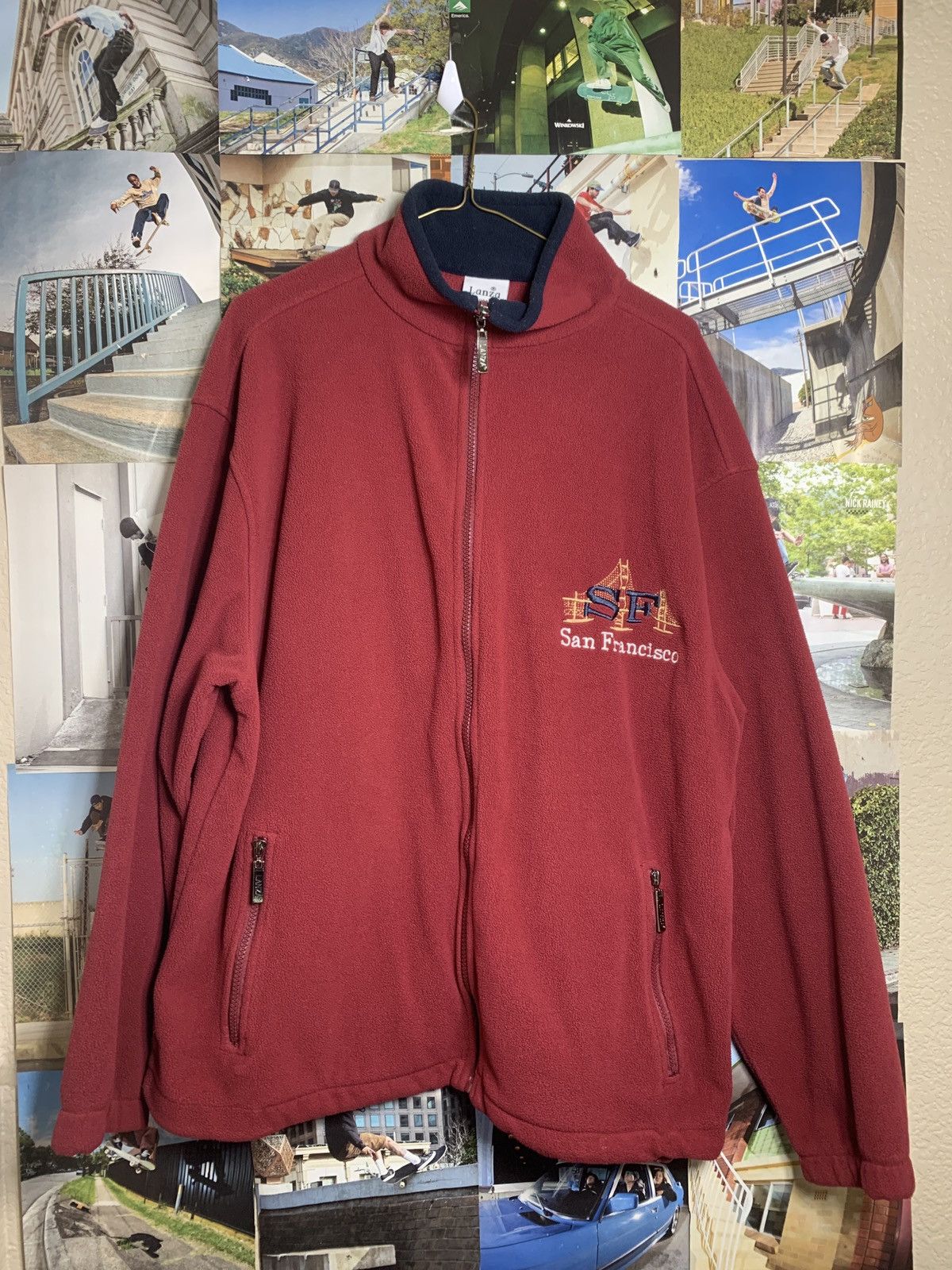 Vintage San Francisco Embroidered Zip Up Jacket Size US XL / EU 56 / 4 - 1 Thumbnail