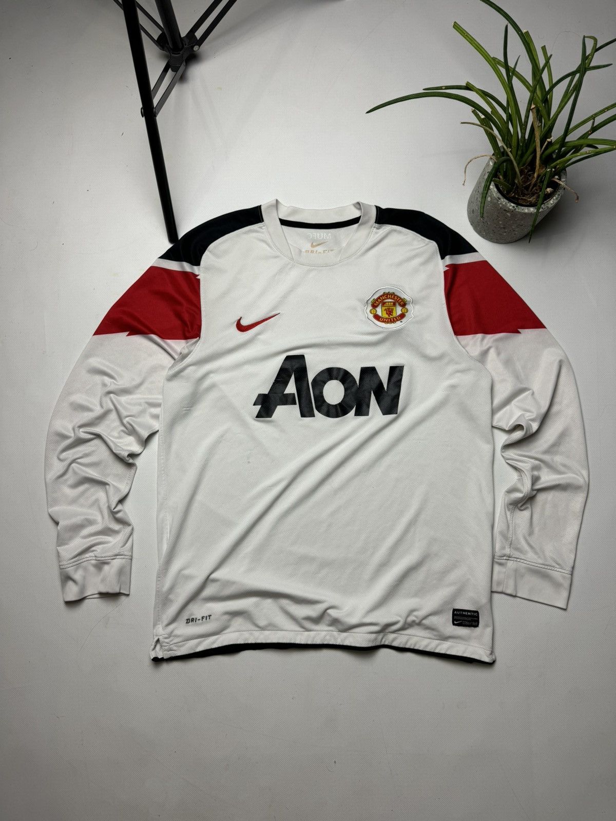 Nike × Vintage Rare Nike Manchester United long sleeve soccer jersey Size US M / EU 48-50 / 2 - 1 Thumbnail
