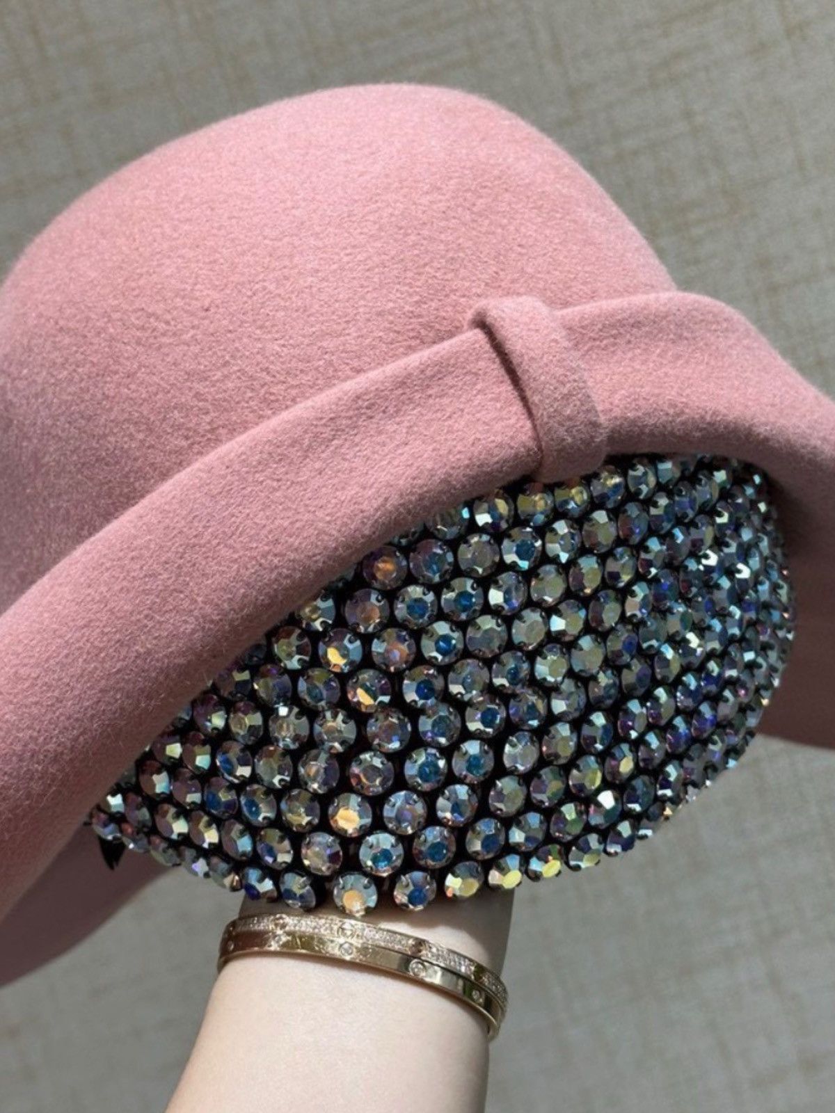 Gucci RARE Gucci runway wool crystal hat Size ONE SIZE - 7 Thumbnail