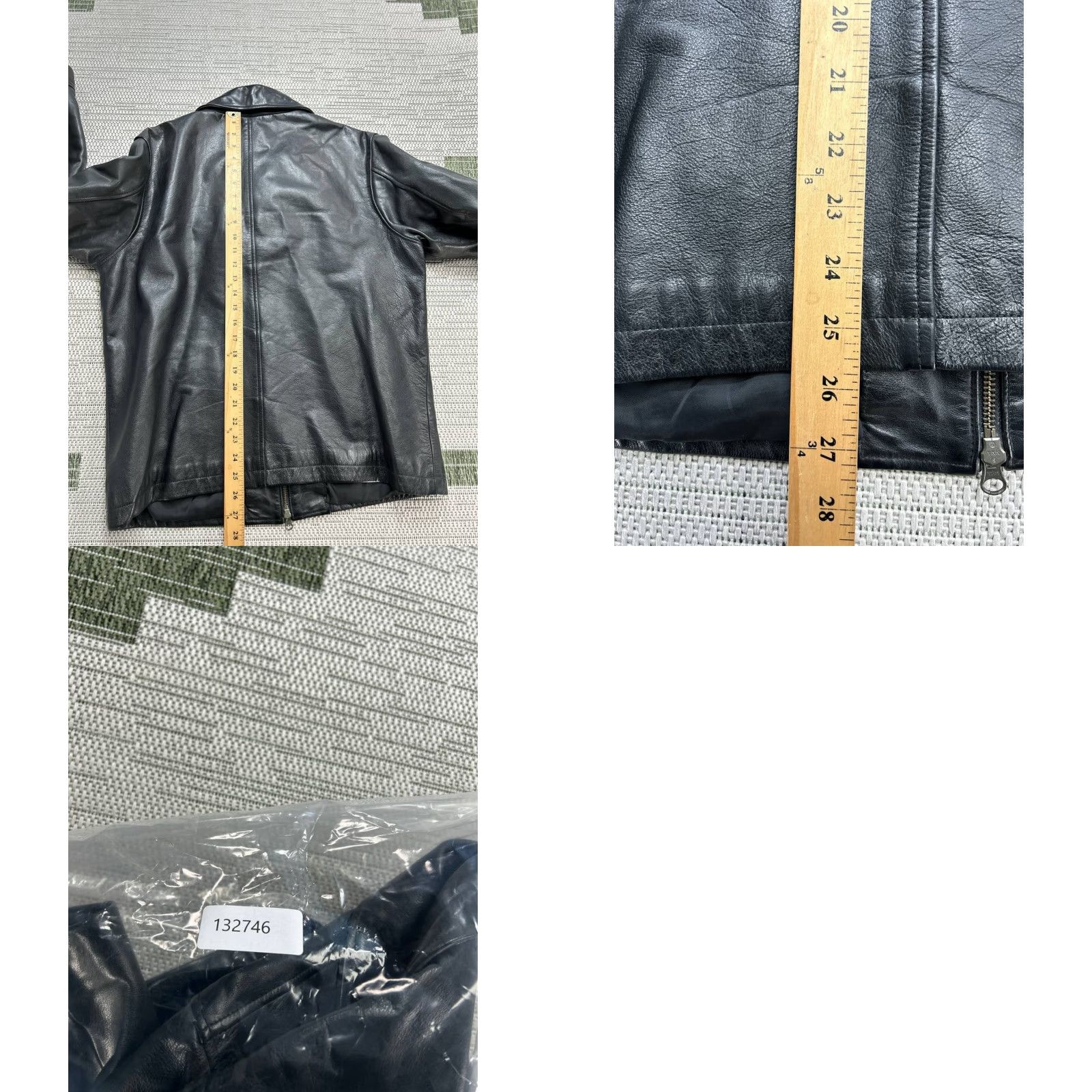 Banana Republic VINTAGE Banana Republic Jacket Men L Black Leather Bomber Full Zip - Casual, Regular Fit, Heavy Size US L / EU 52-54 / 3 - 8 Thumbnail
