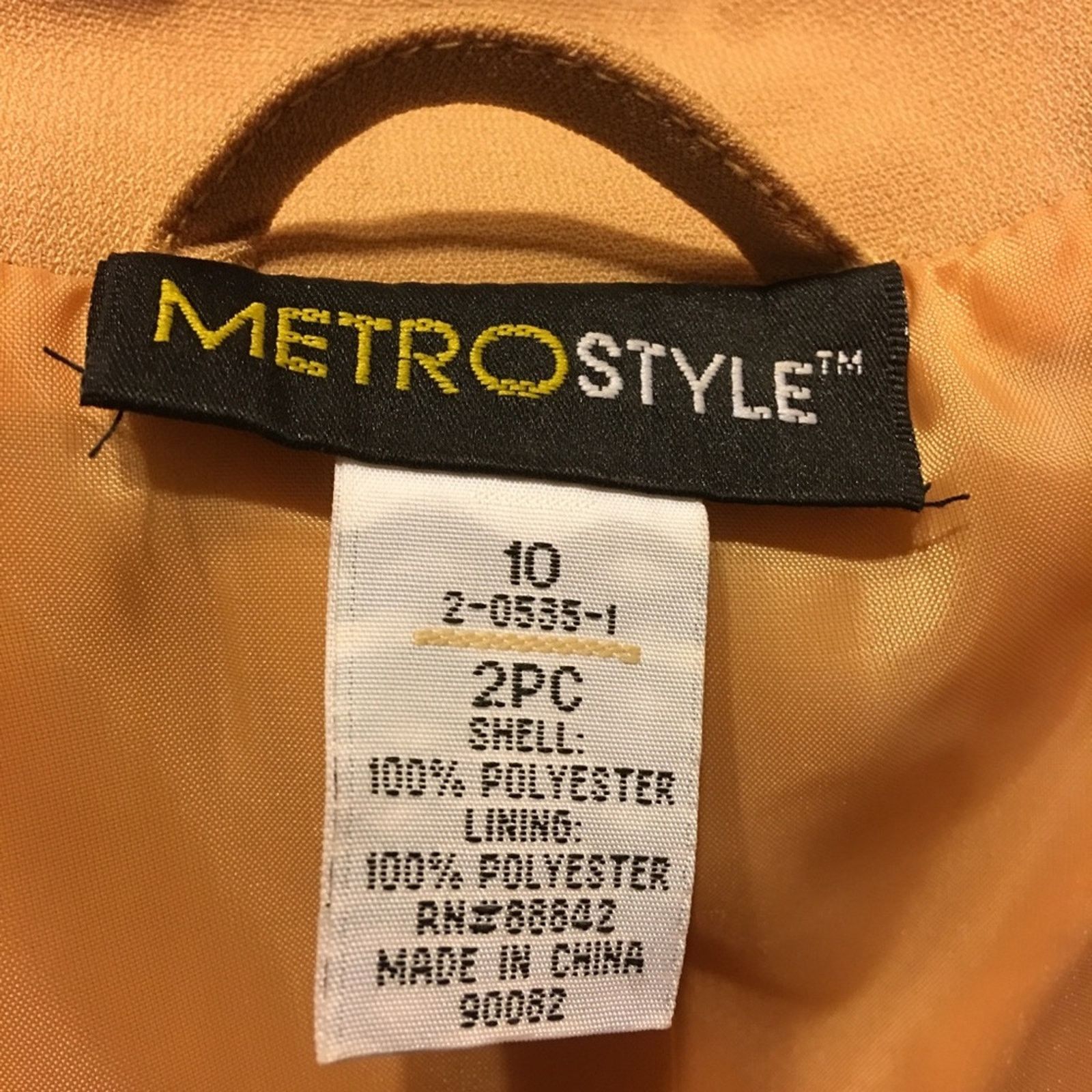 Other Metro Style golden tan jacket and pant set suit Size L / US 10 / IT 46 - 8 Thumbnail