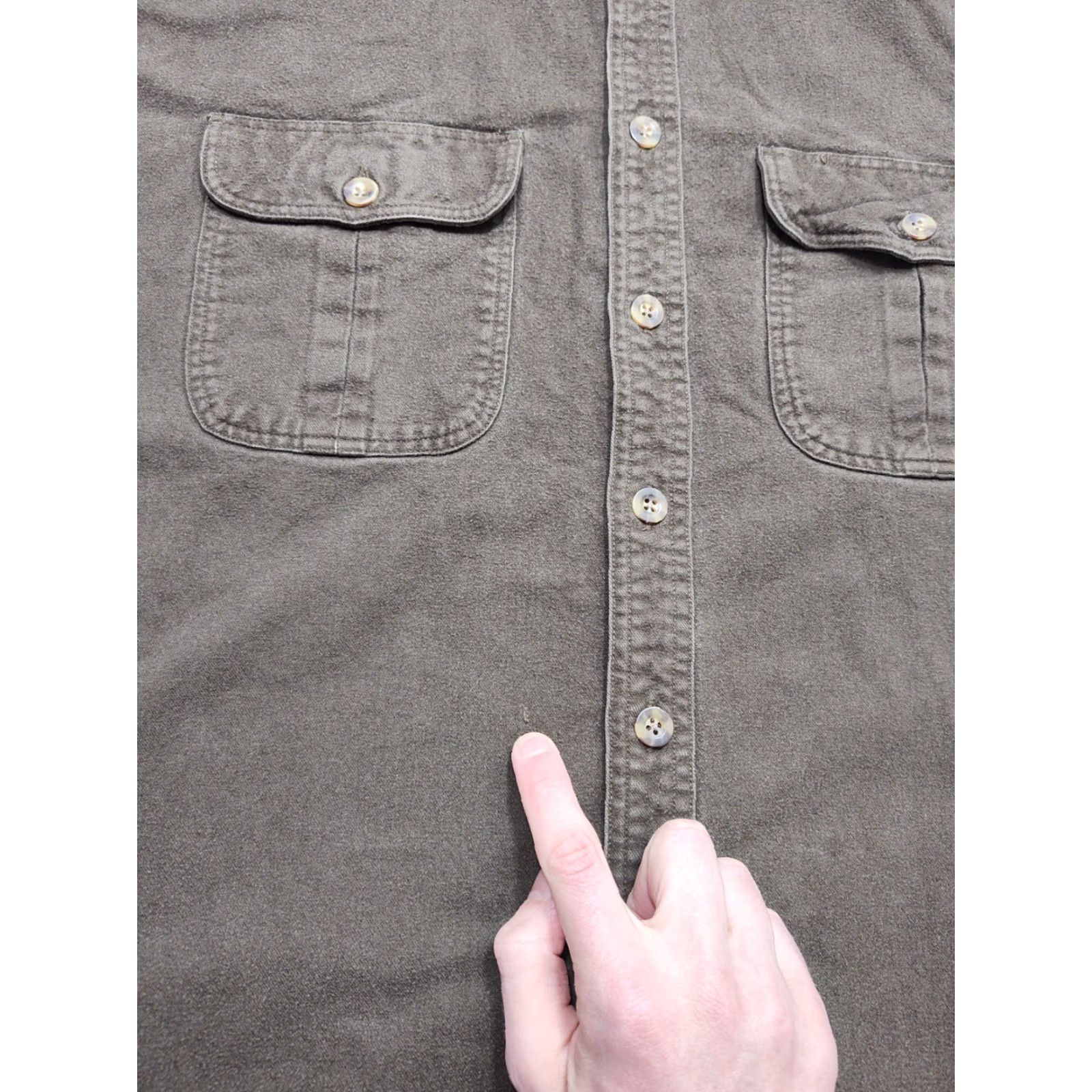 Vintage VINTAGE Cabelas Mens Deerskin Soft Chamois Shirt 2XL Tall Brown Outdoor Hiking Button-Up Size US XXL / EU 58 / 5 - 4 Thumbnail