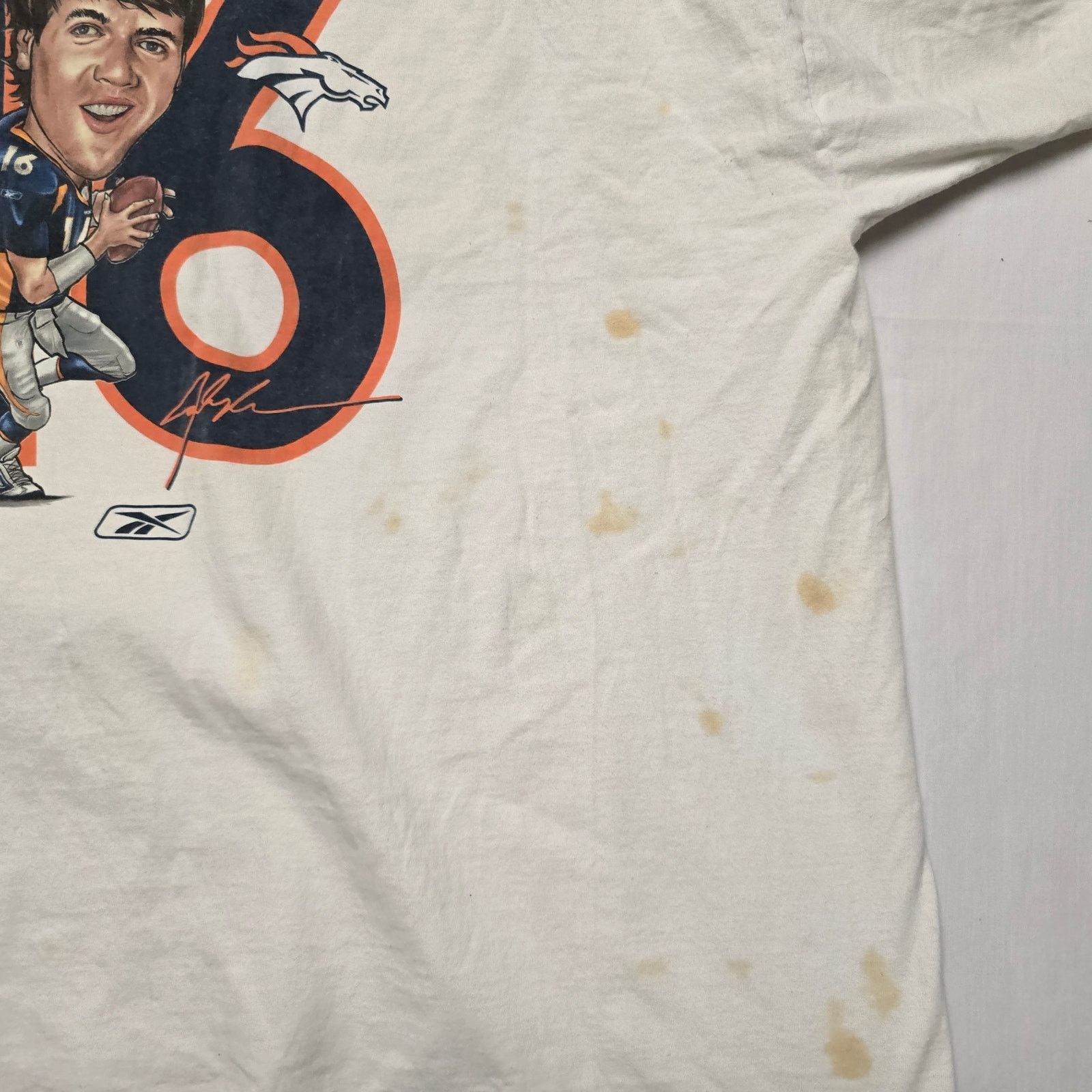 Reebok × Vintage Vintage Jake Plummer Denver Broncos White 2Xl NFL Tee 2005 Size US XXL / EU 58 / 5 - 3 Thumbnail