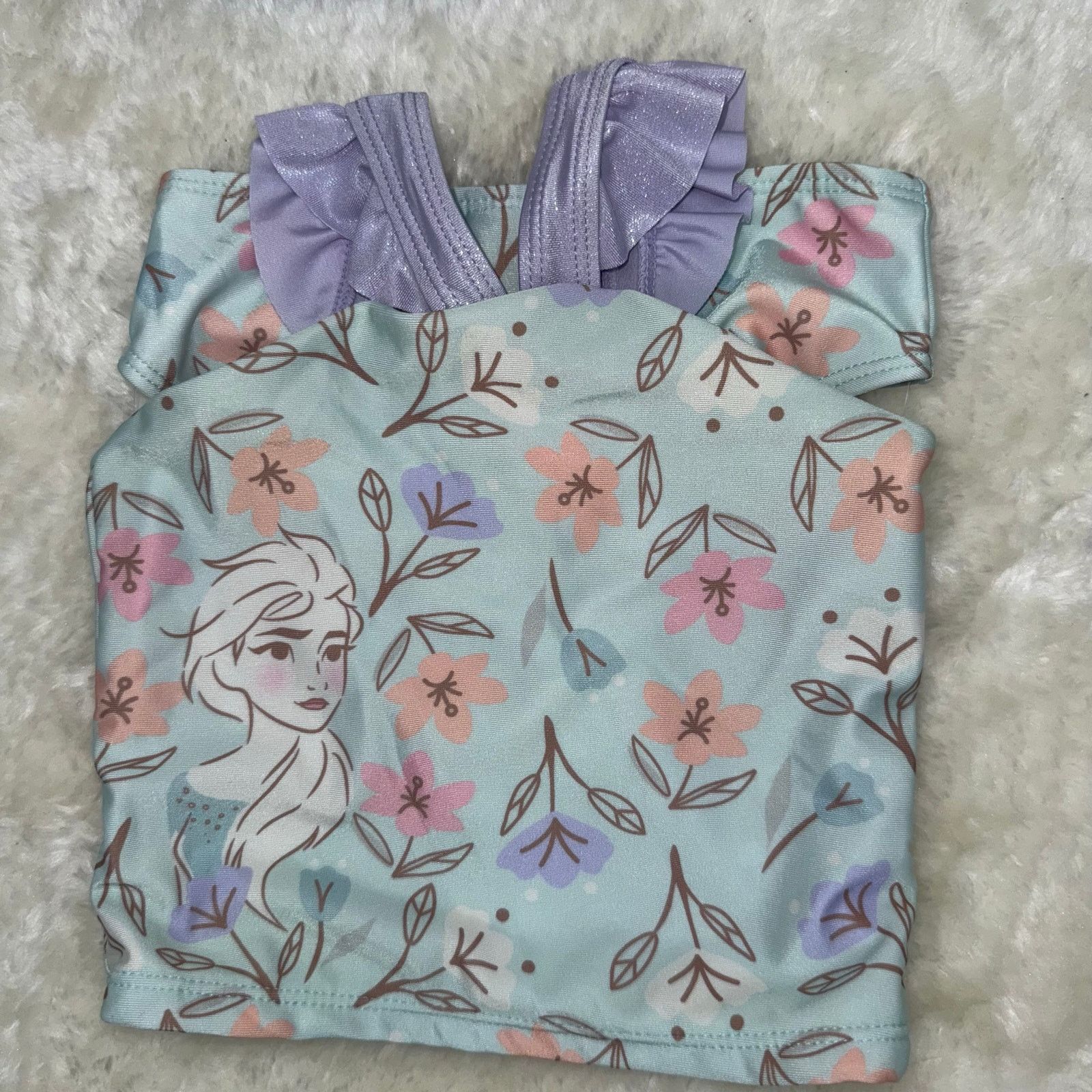 Other NWOT Disney Frozen Elsa Toddler 2-Piece Ruffled Swimwear 2T Size ONE SIZE - 2 Thumbnail