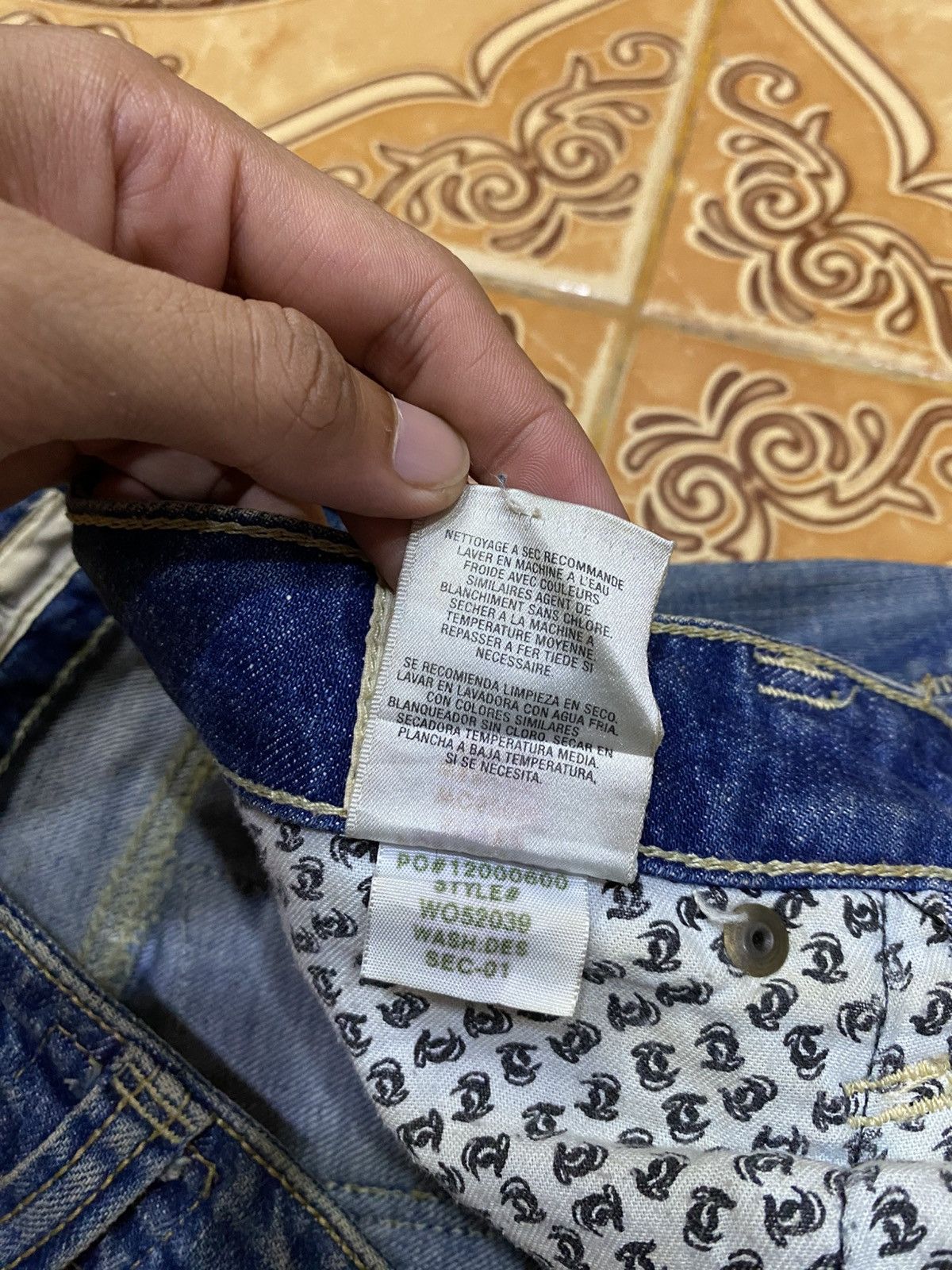 Japanese Brand Vintage Y2K Style Taverniti So Jeans Size US 30 / EU 46 - 9 Thumbnail
