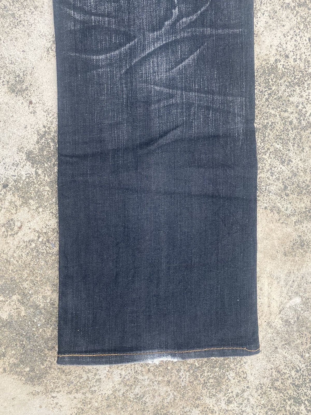 Edwin × Vintage Flare Jeans Vintage y2k Edwin Distress Clawmark Bootcut Size US 35 - 17 Thumbnail