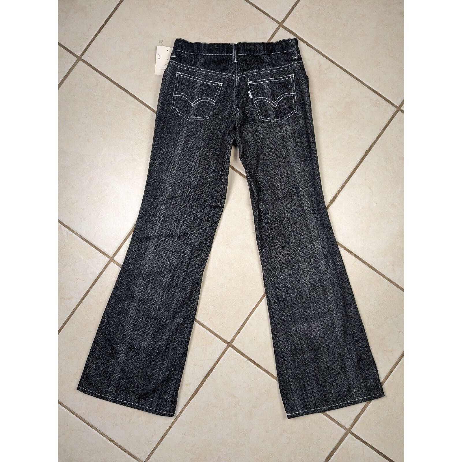 Levi's Vtg NWT 60s Levis Jeans Big E White Tab Flare Boot Cut Pants Size 28" / US 6 / IT 42 - 16 Thumbnail
