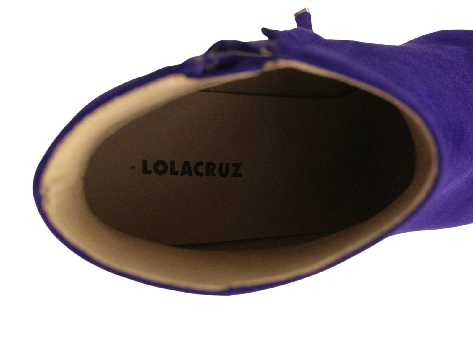 Other LOLA CRUZ RENES EU38 Blue Suede Leather Platform Heel 87545 Size US 7 / IT 37 - 10 Thumbnail