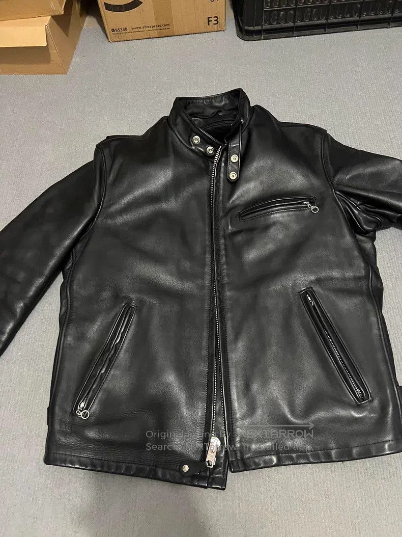 Schott Schott Classic stand-up collar coffee rider motorcycle bik Size US L / EU 52-54 / 3 - 1 Thumbnail