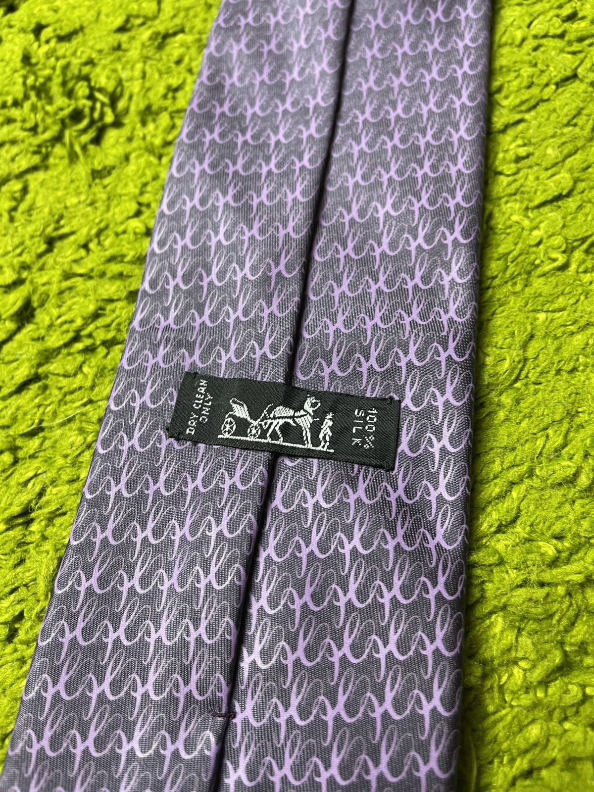 Hermes Hermes monogram silk tie Size ONE SIZE - 4 Thumbnail
