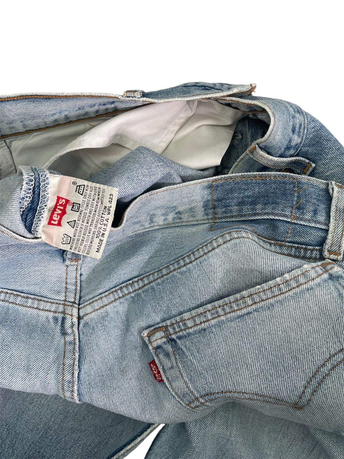 Levi's × Vintage Vintage 90s Levis 501 Grunge Thrashed Jeans Size US 36 / EU 52 - 8 Thumbnail