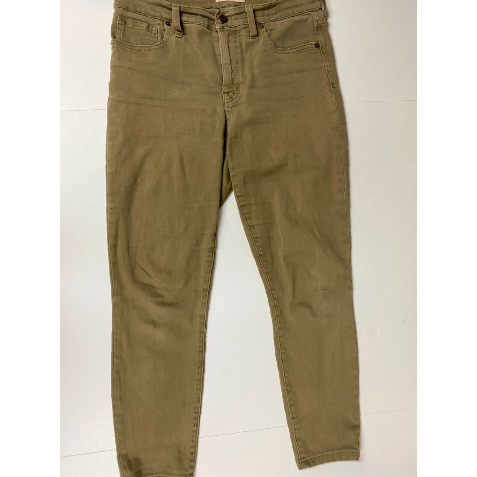 Madewell Madewell Jeans Skinny 9" High Rise Mid Rise 29 Brown Denim Women Slim Classic USA Pockets Regular Inseam 25" Zip Solid Size 29" - 7 Thumbnail