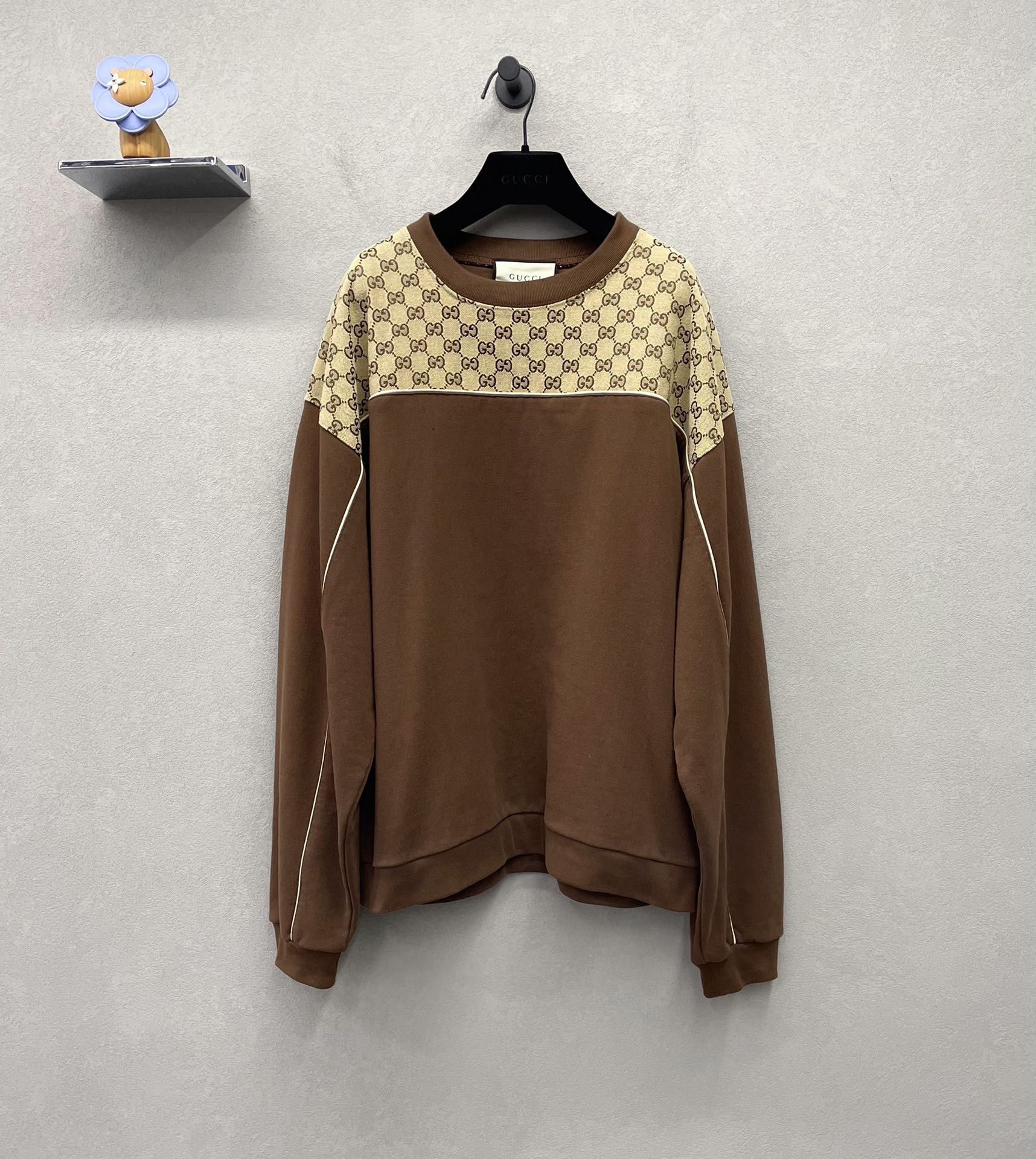 Gucci Gucci Brown double g sweatshirt 2501-Nextarrow Size US M / EU 48-50 / 2 - 1 Thumbnail
